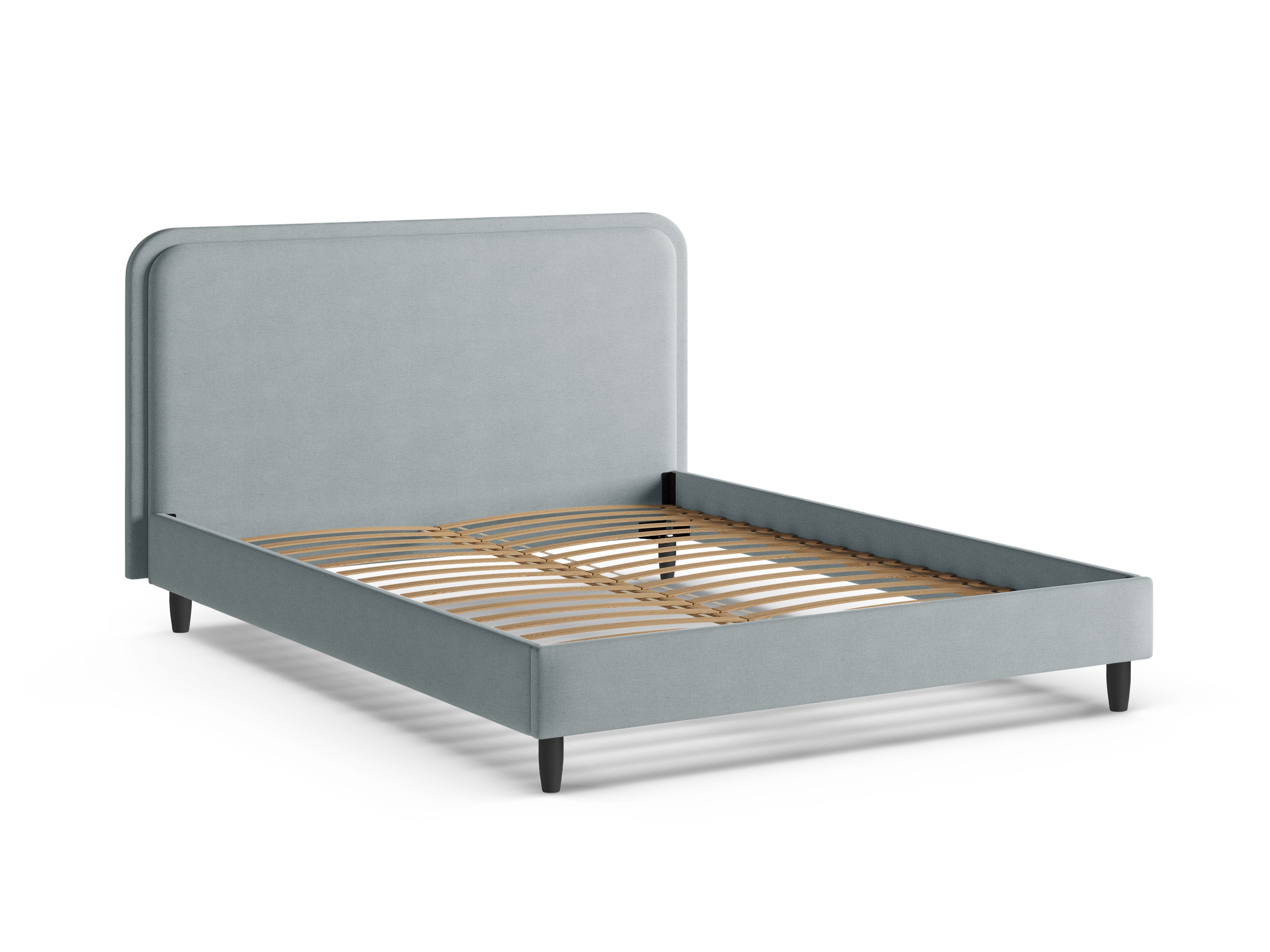 Bett AVELINE satinblau