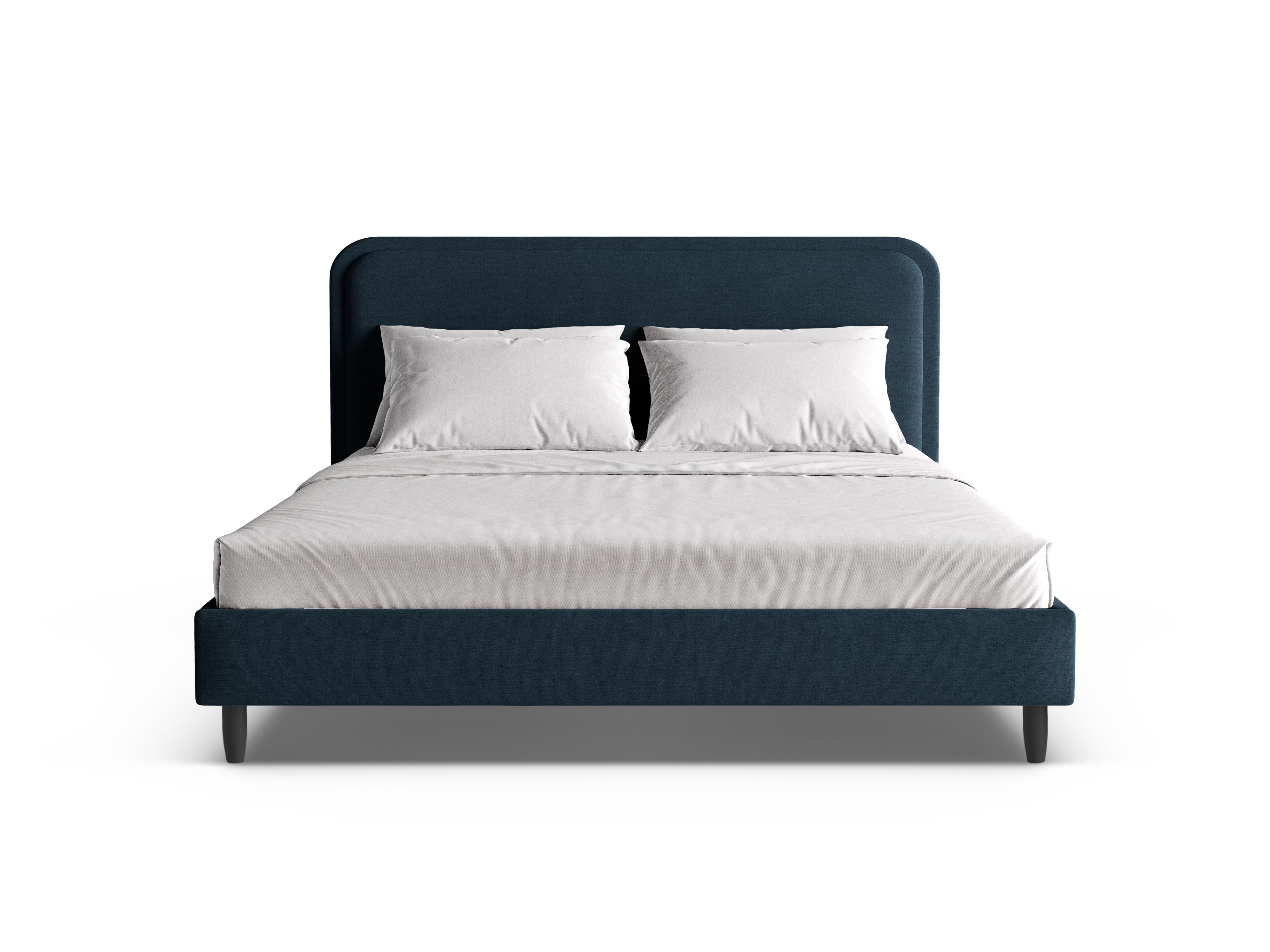 Bed AVELINE zeeblauw