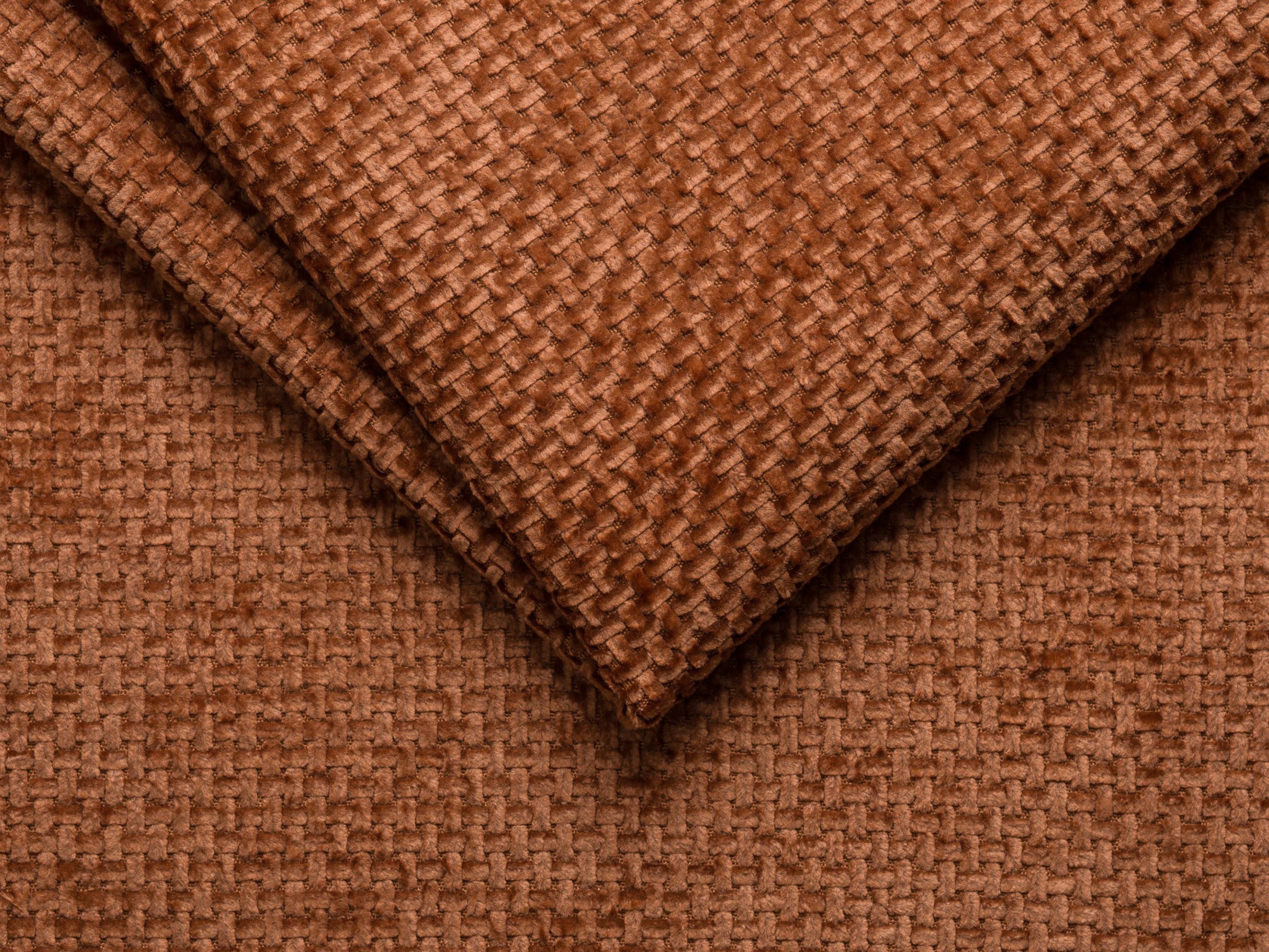 Bed met opbergruimte voor beddengoed BELLIS baksteen chenille