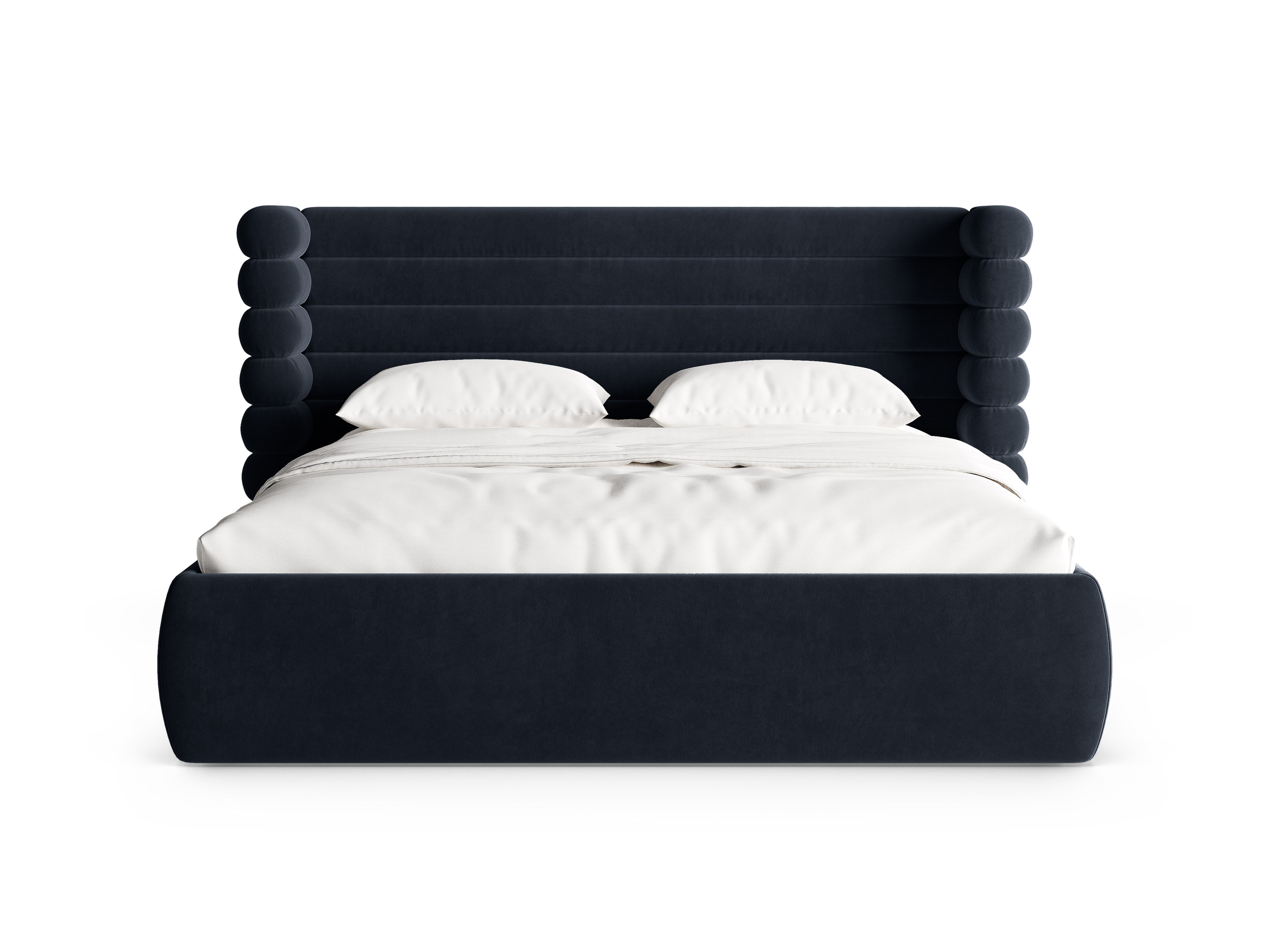 Fluwelen bed MOUNT koninklijk blauw
