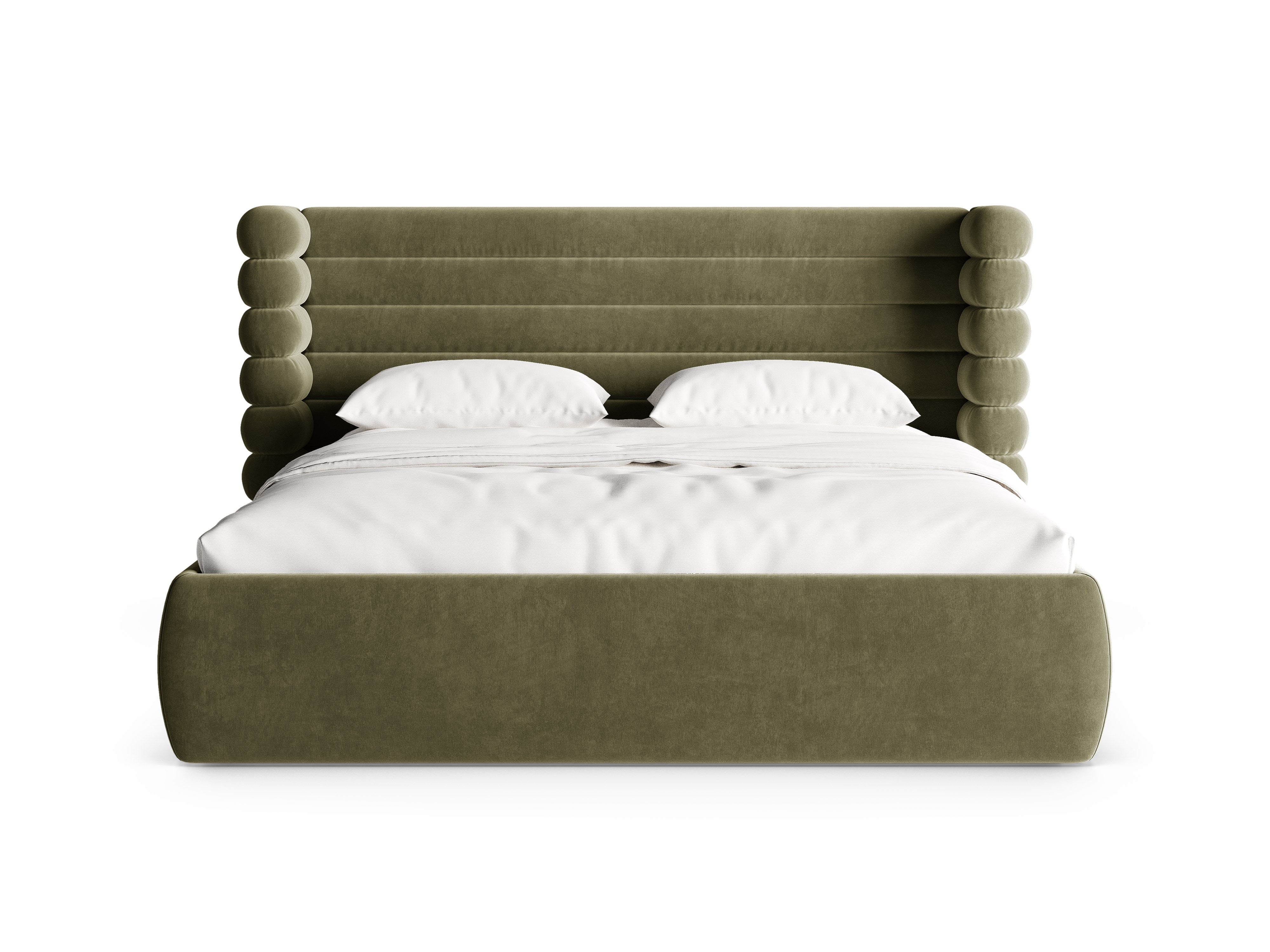 Velvet bed MOUNT groen