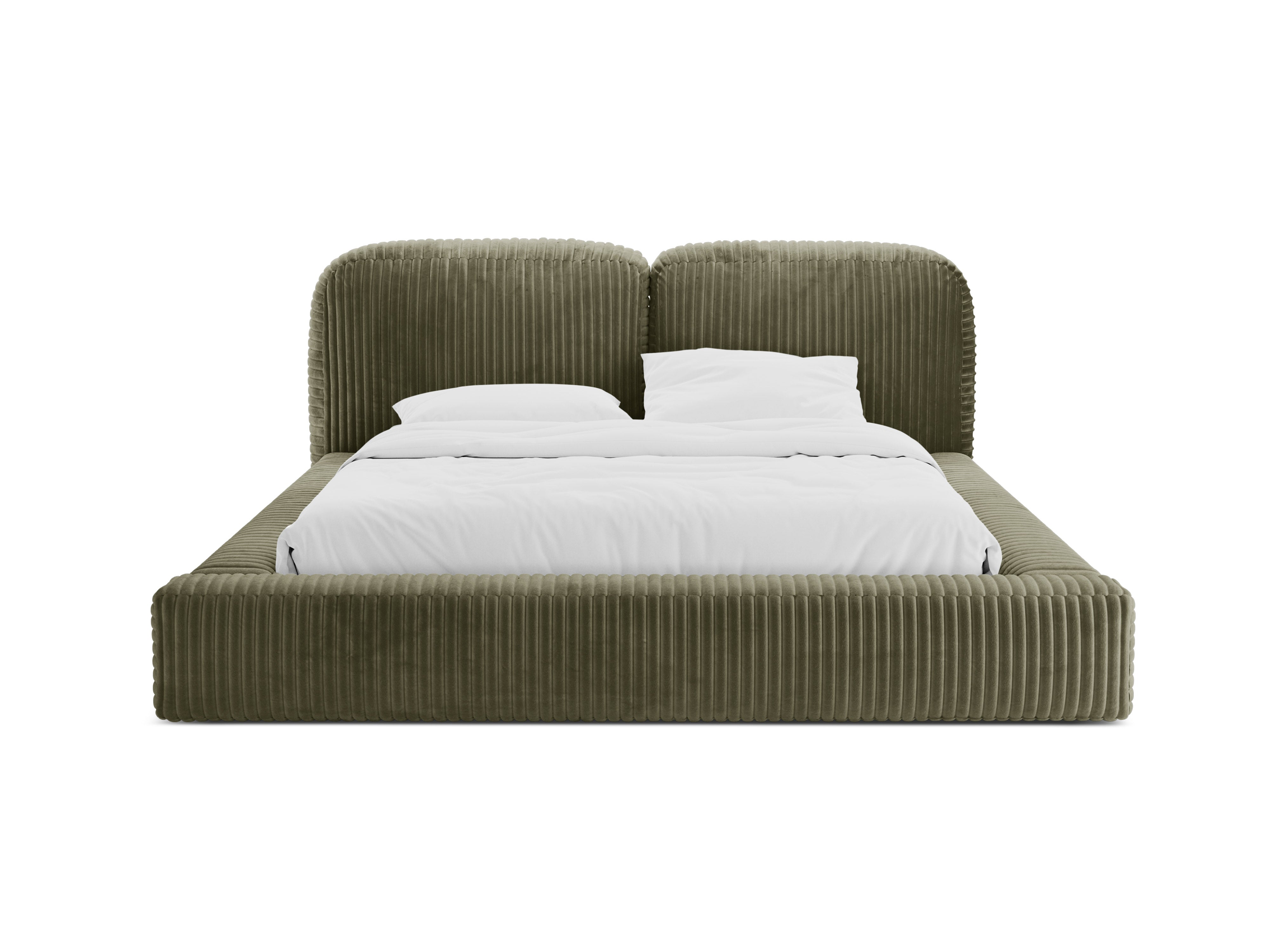 MARTINA Bed Green Moss Corduroy