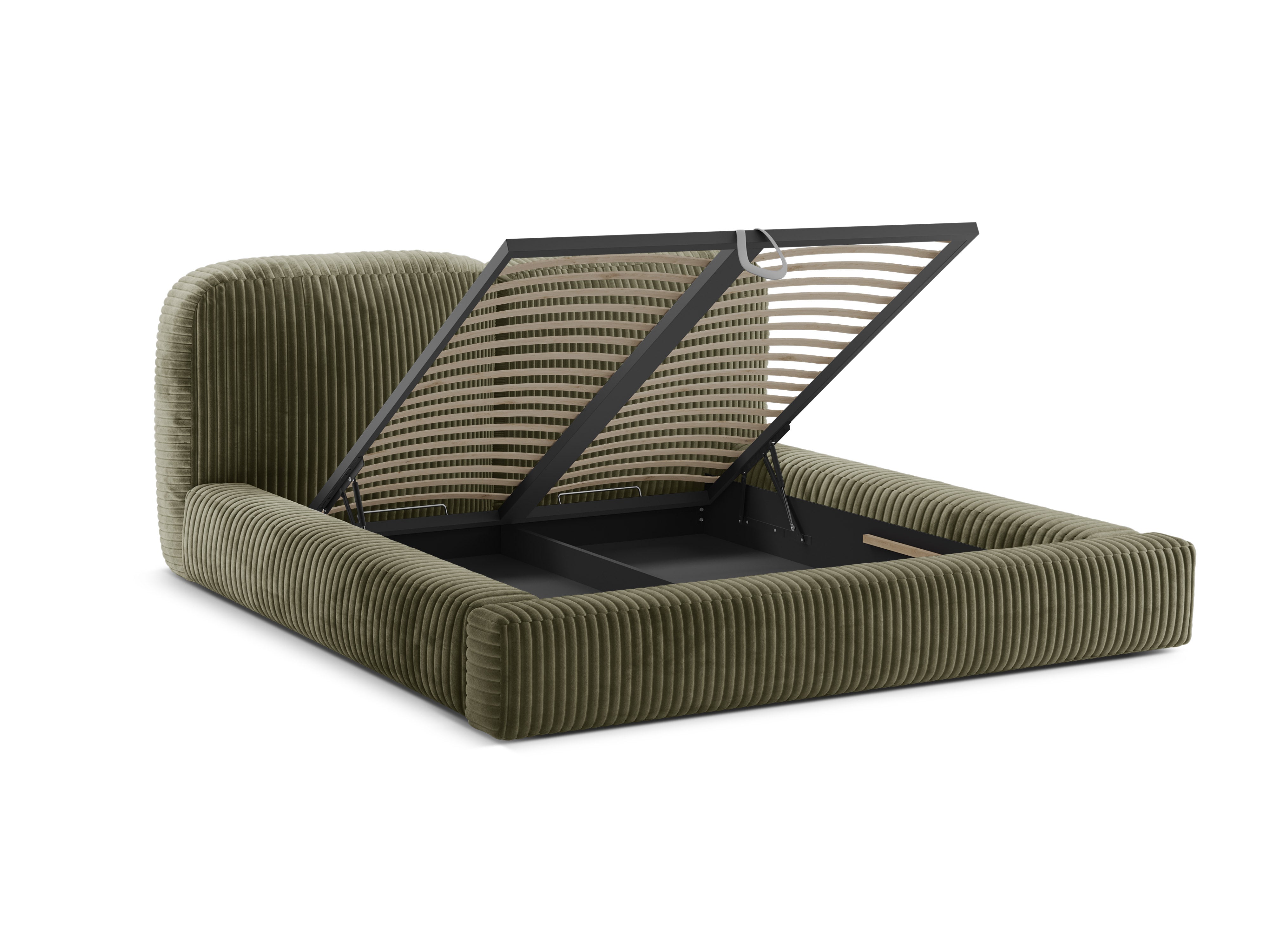 MARTINA Bed Green Moss Corduroy
