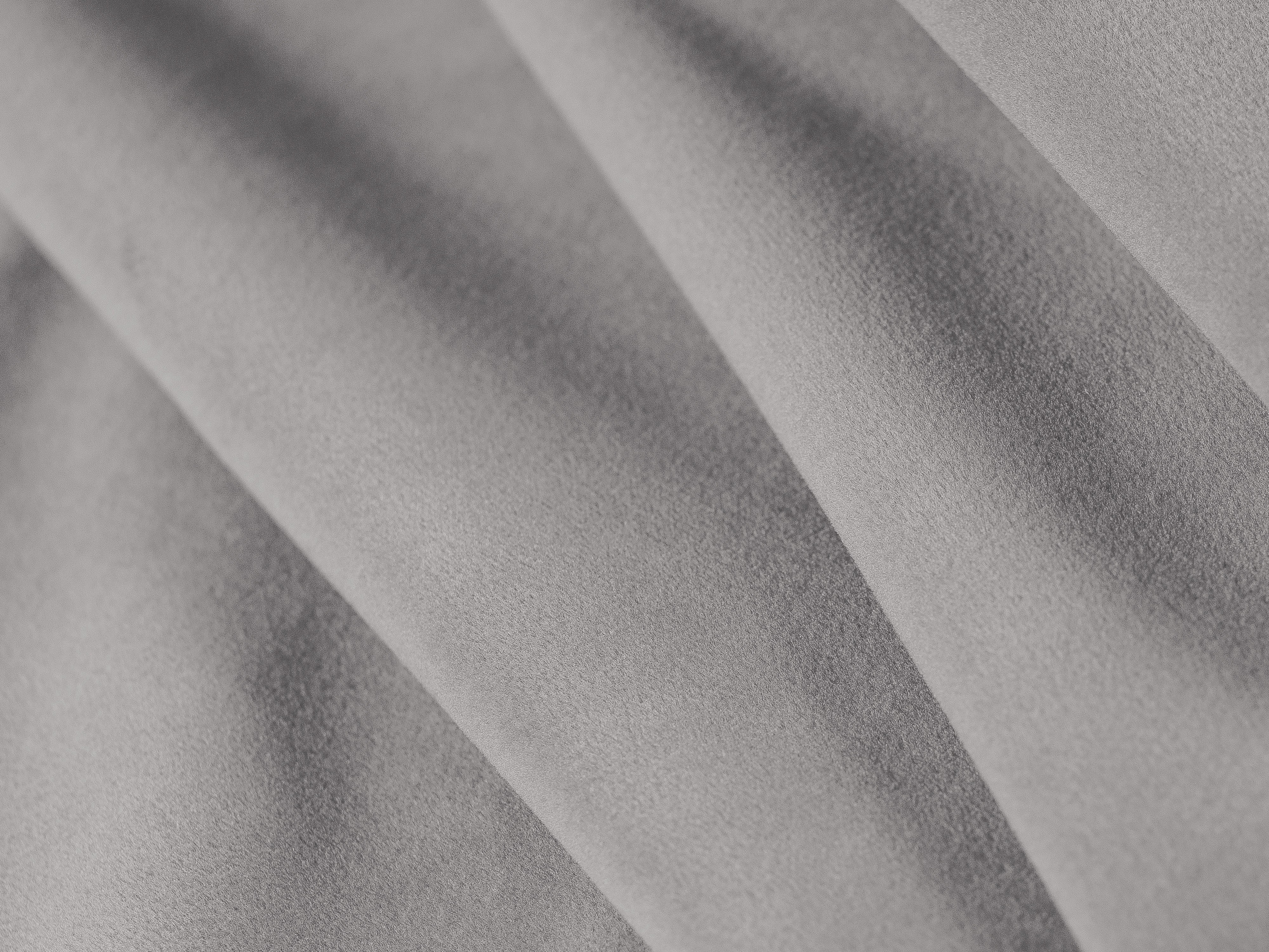 Velvet bed OVALO lichtgrijs