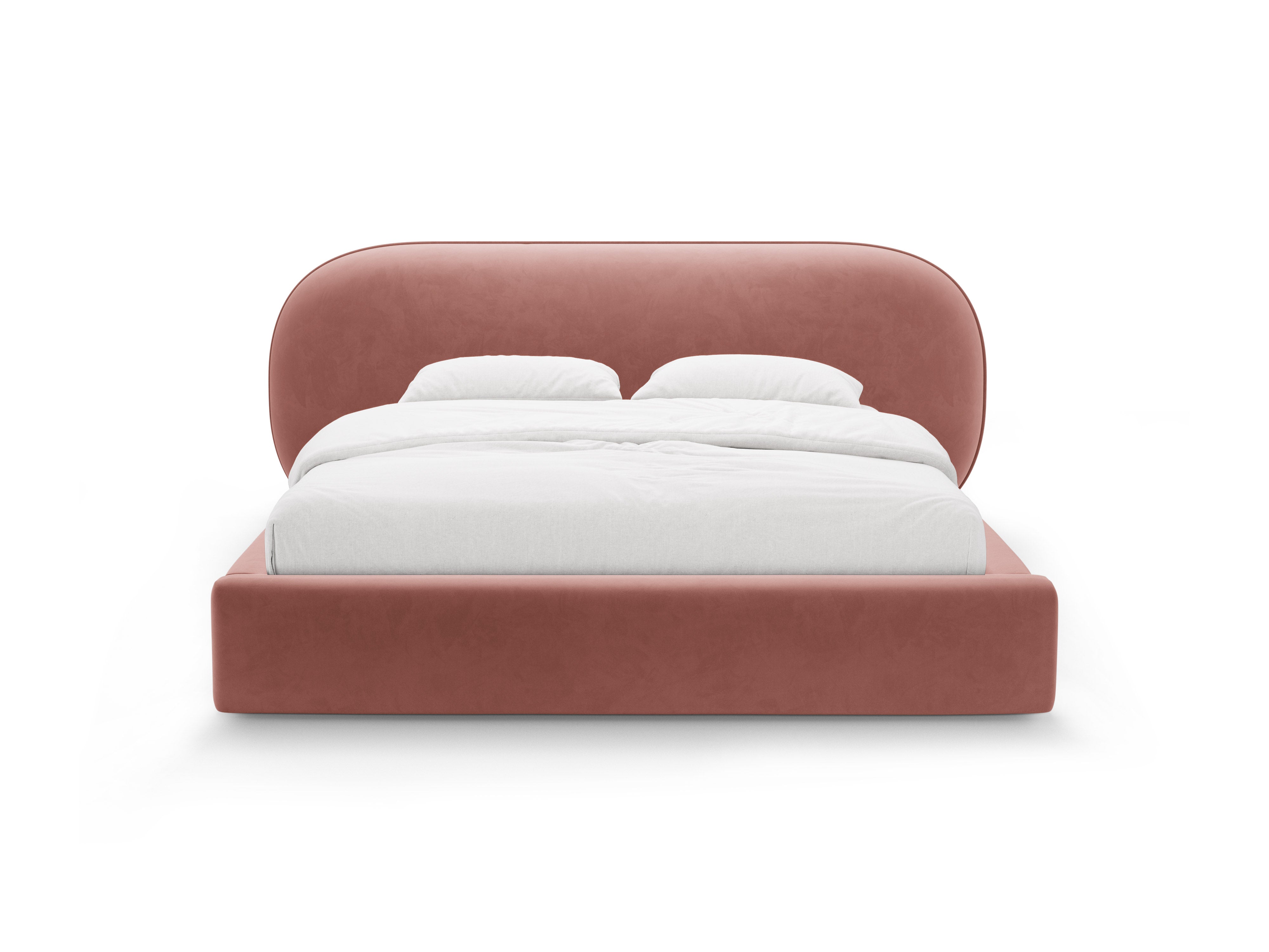 Samtbett OVALO rosa
