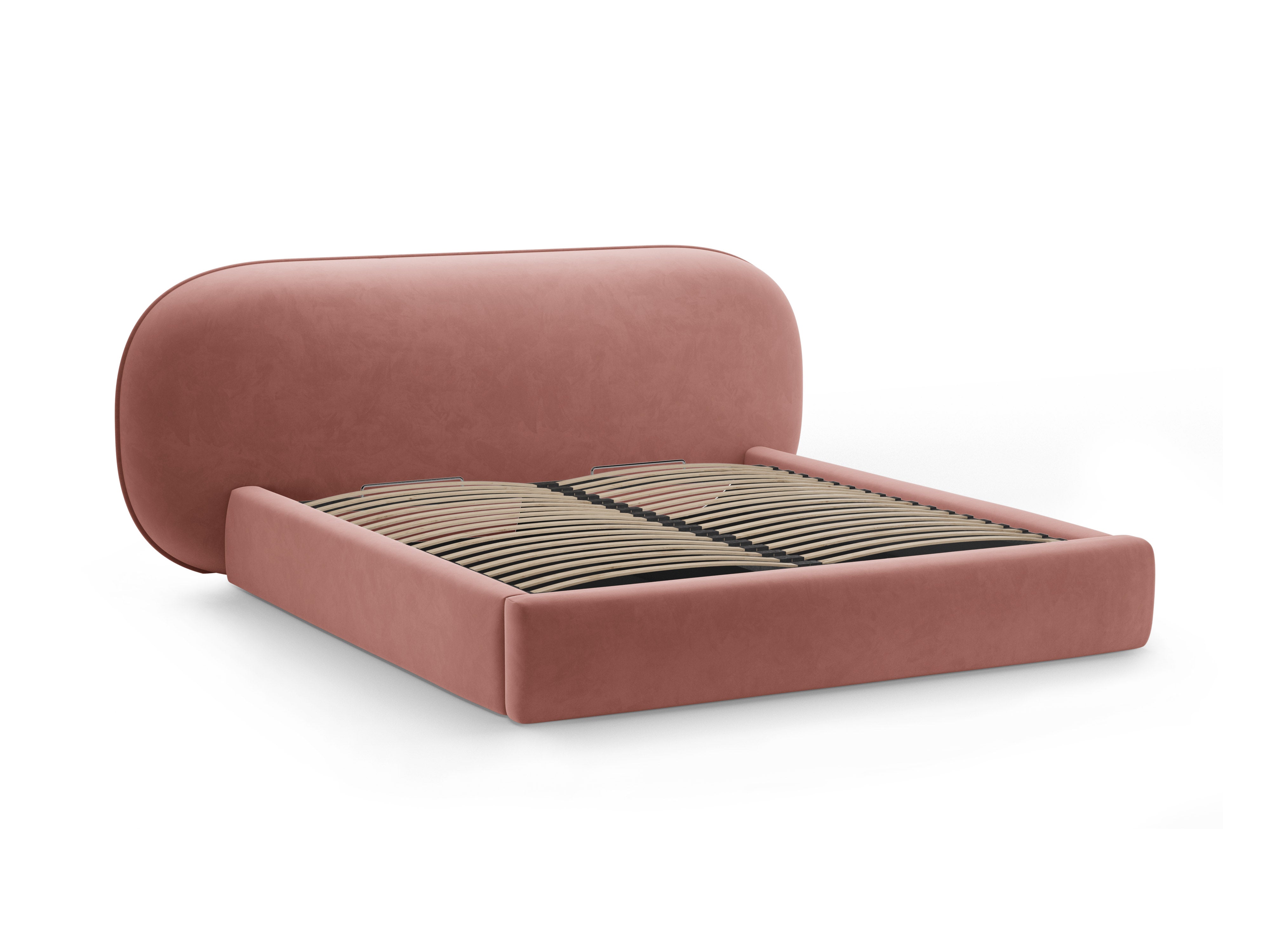 Samtbett OVALO rosa