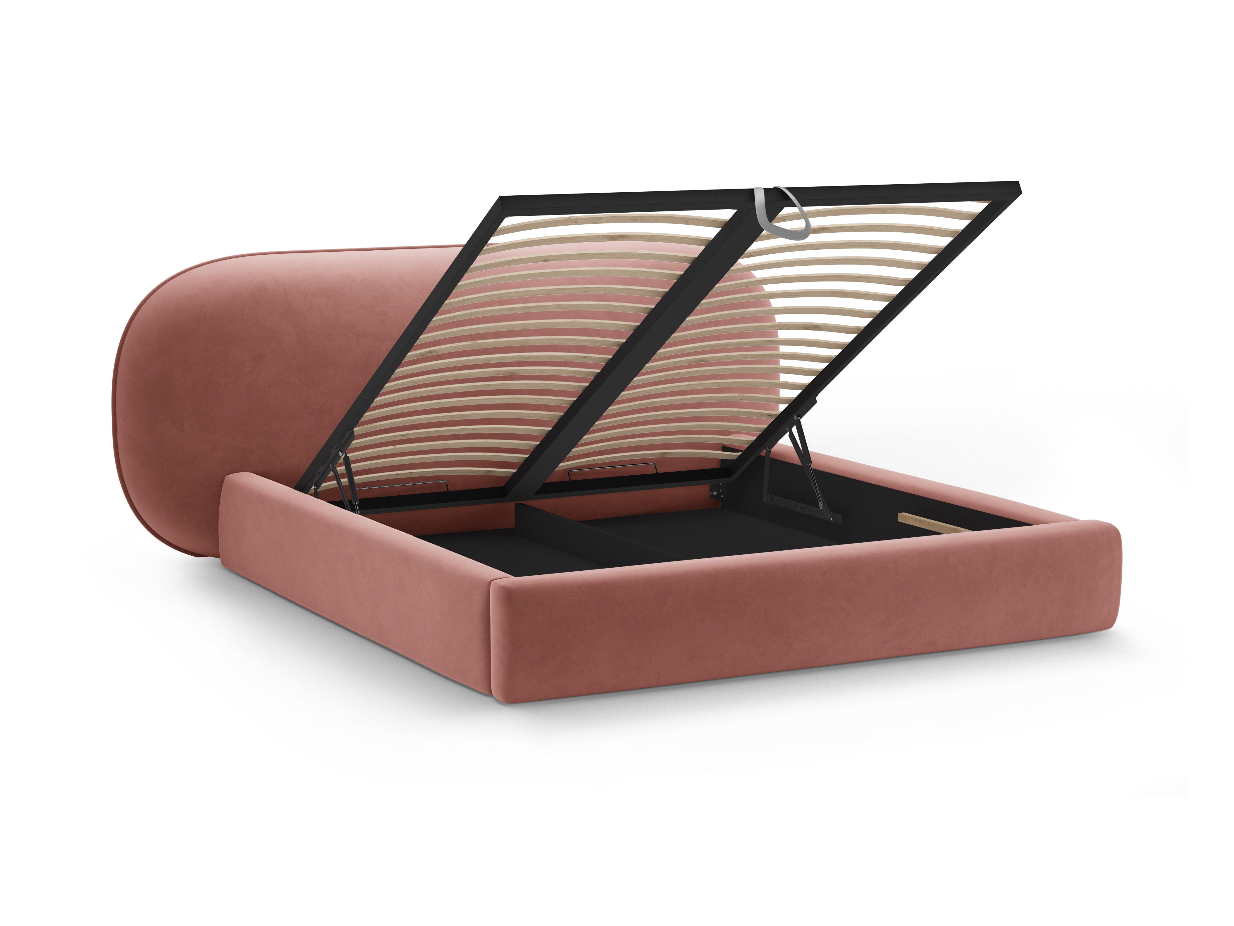 Samtbett OVALO rosa