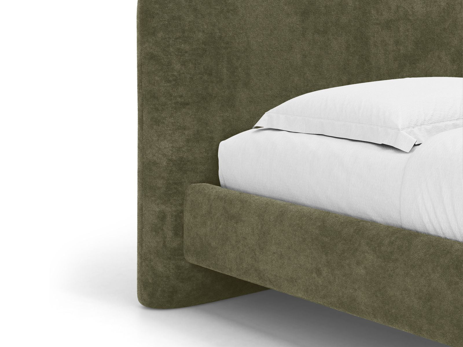 Bed VERA groene chenille