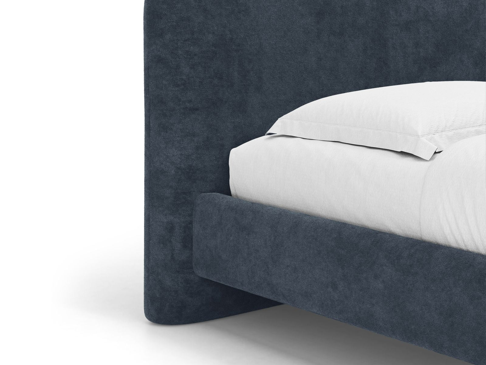 Bed VERA donkerblauwe chenille