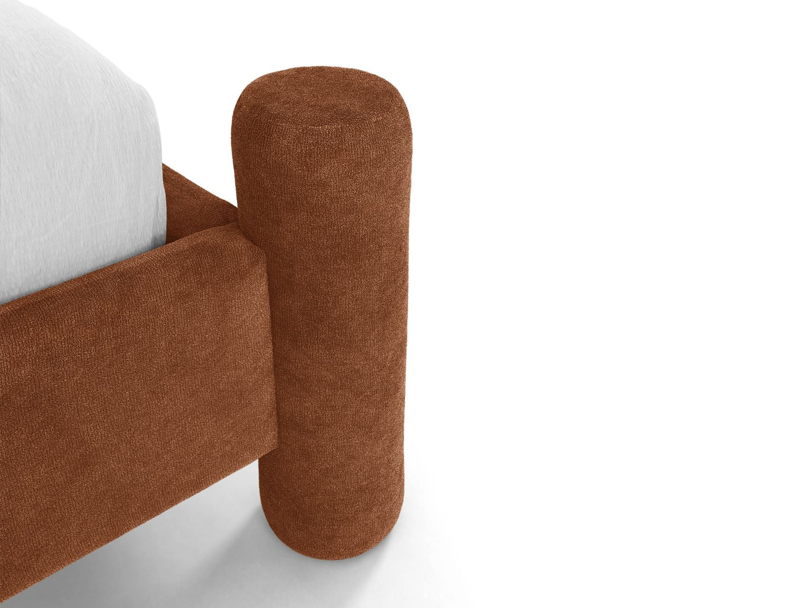 Bed VERA baksteen chenille