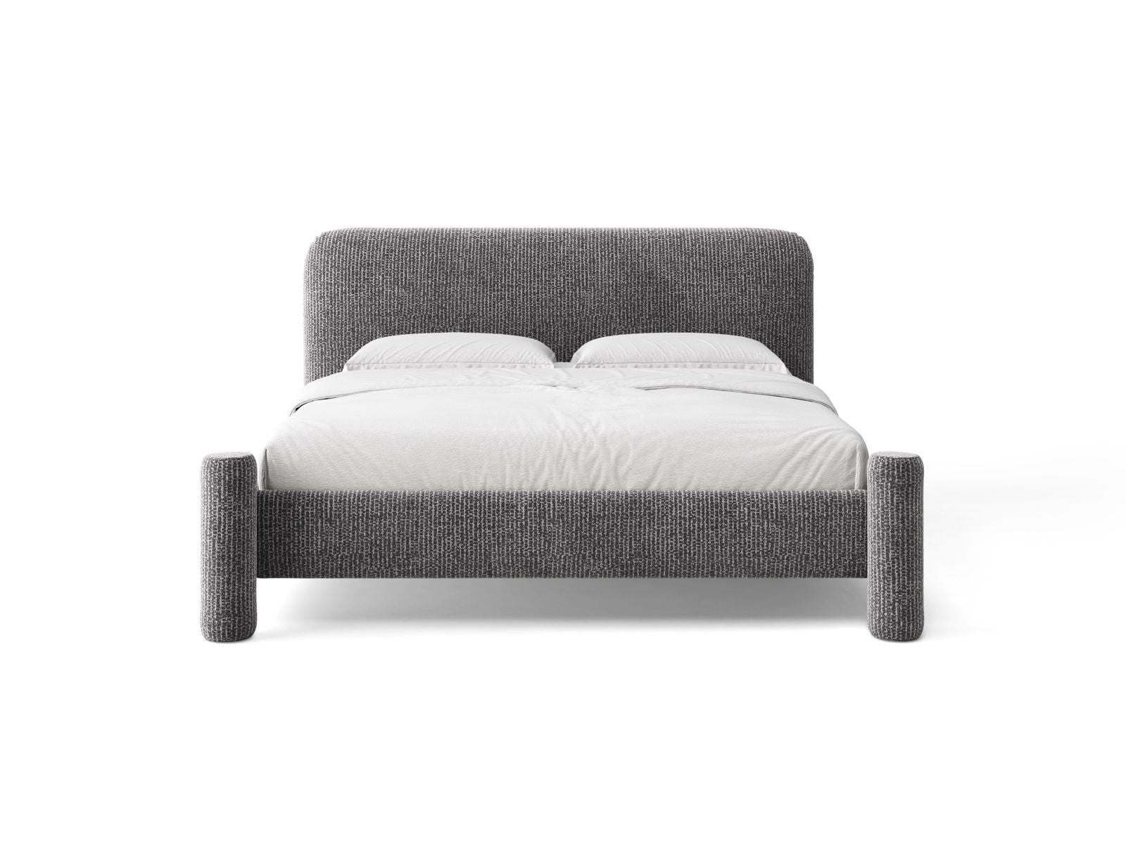 Bed VERA donkergrijs gemêleerd