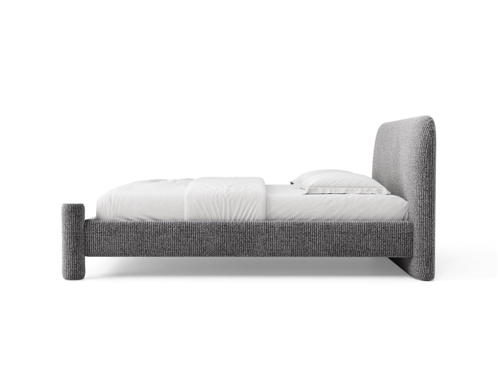 Bed VERA donkergrijs gemêleerd