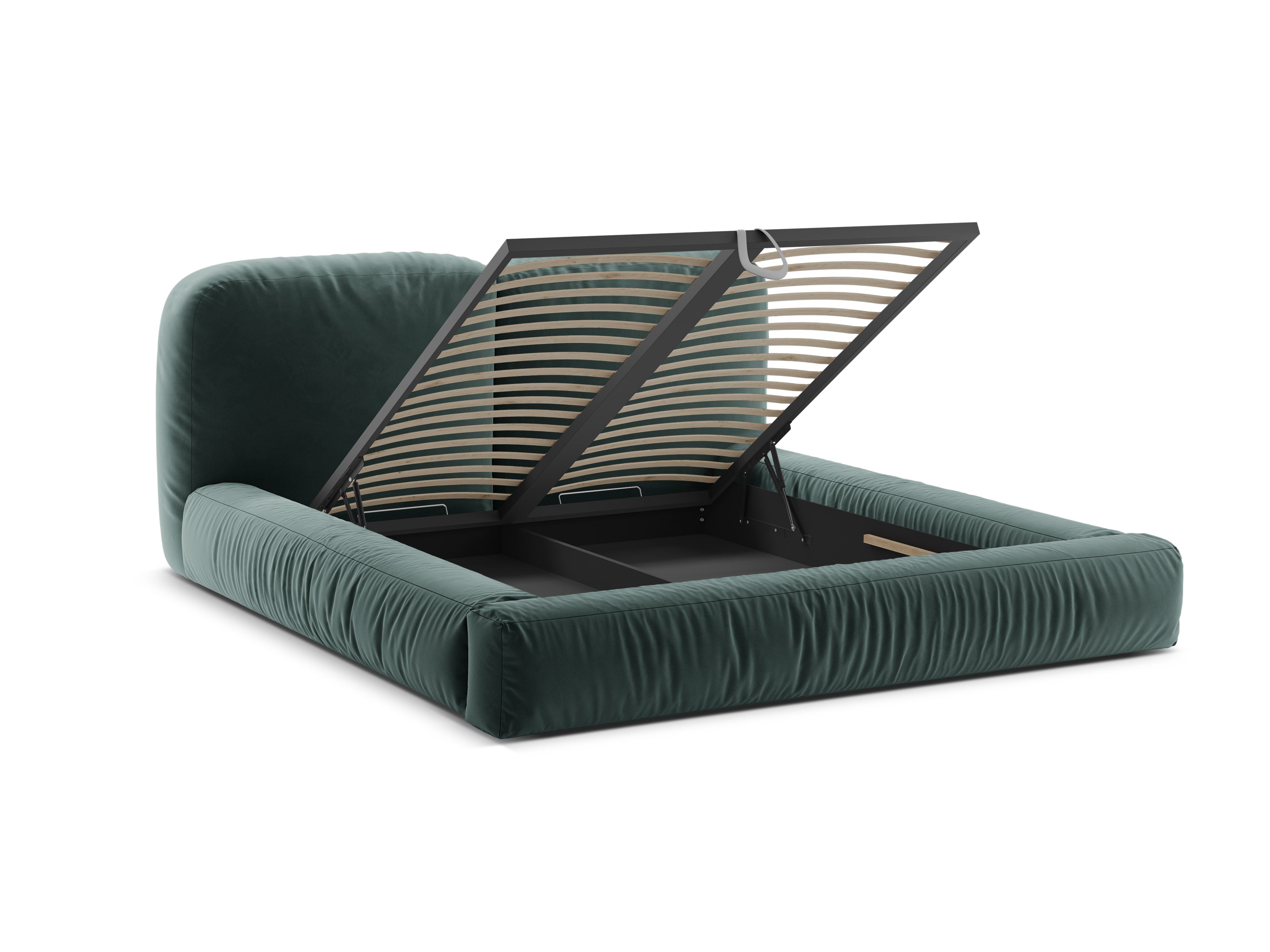 Velvet bed MARTINA petrol