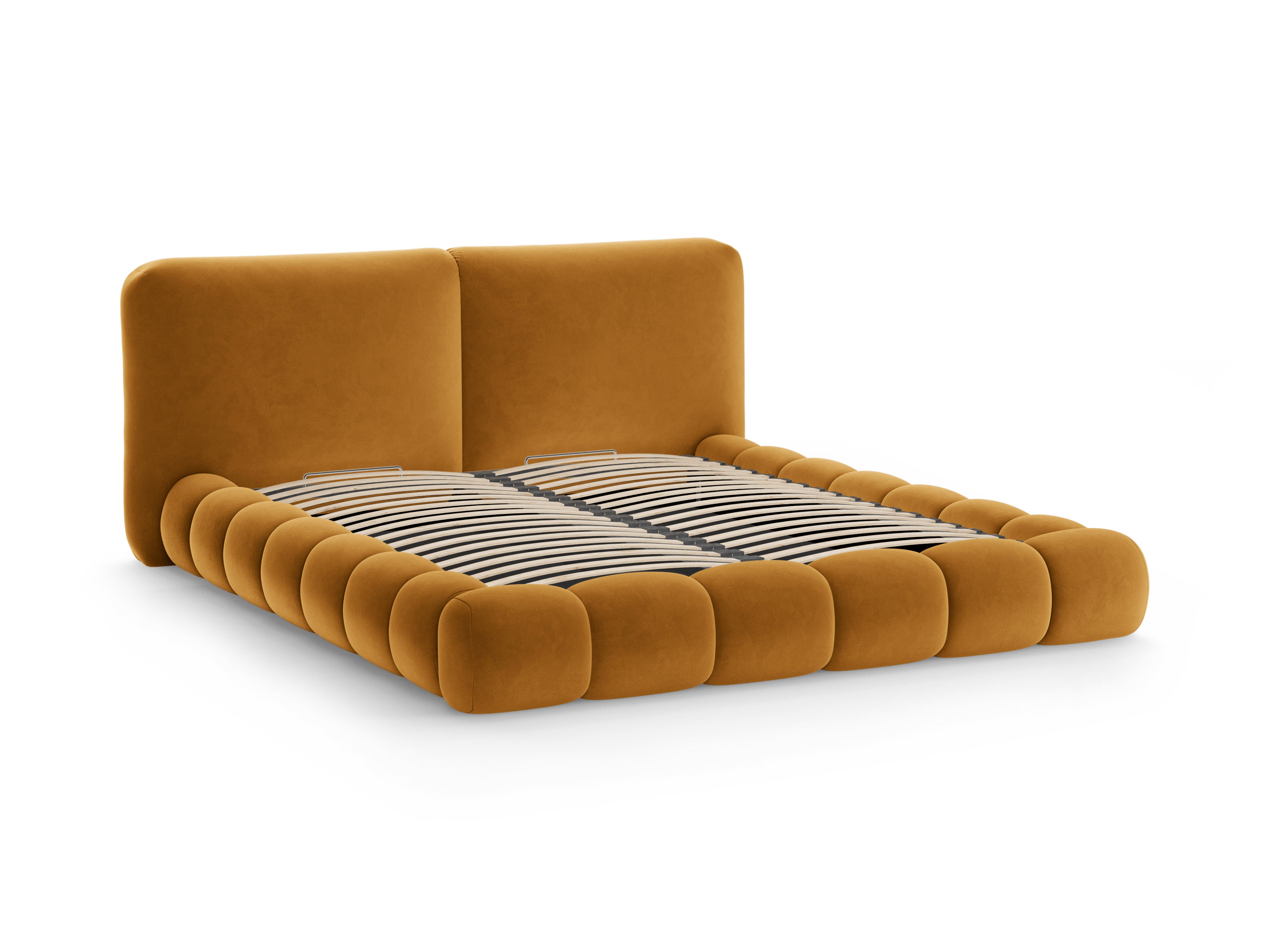 Velvet Bed SOLANGE Mustard
