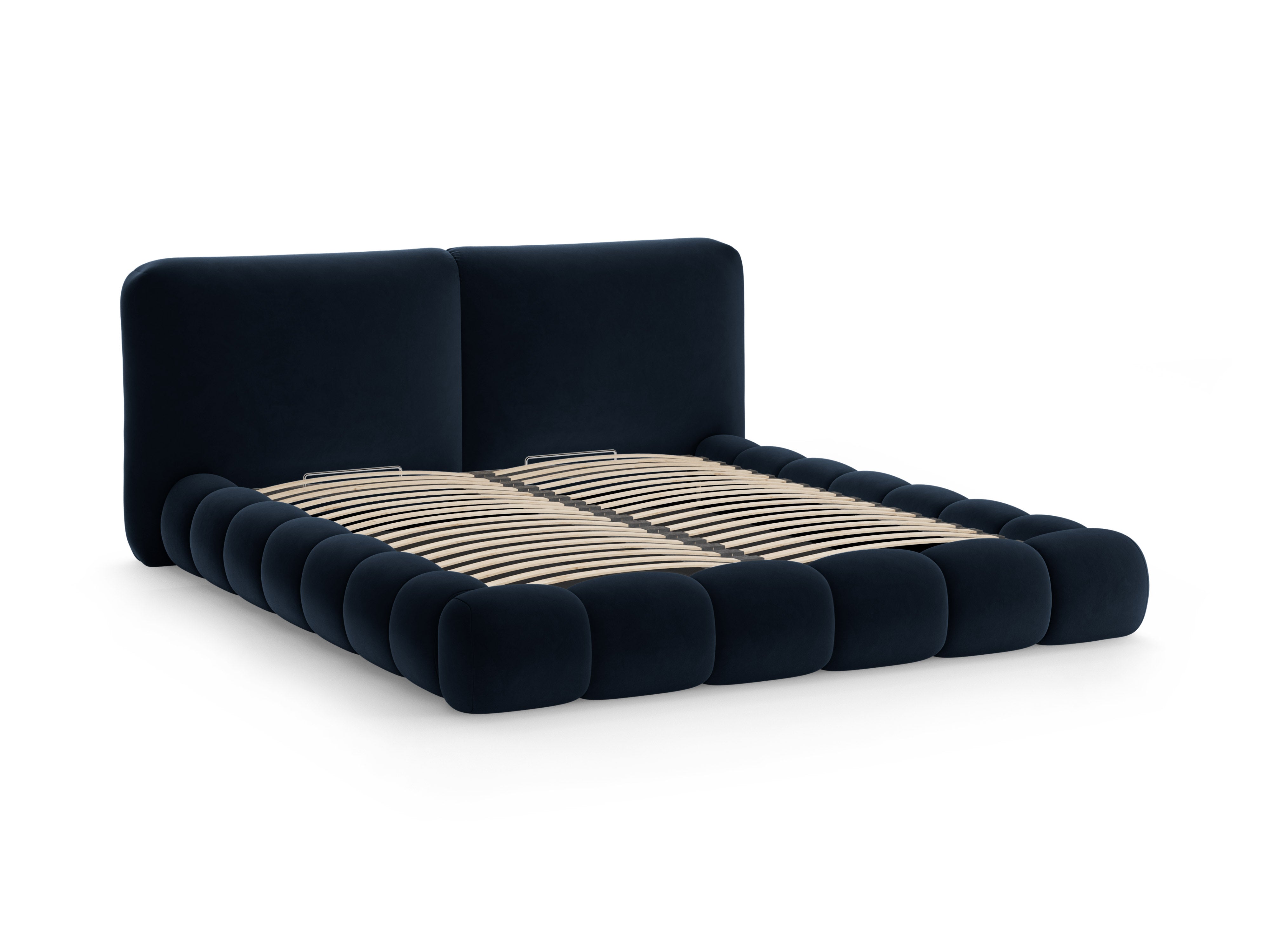 Velvet bed SOLANGE koninklijk blauw