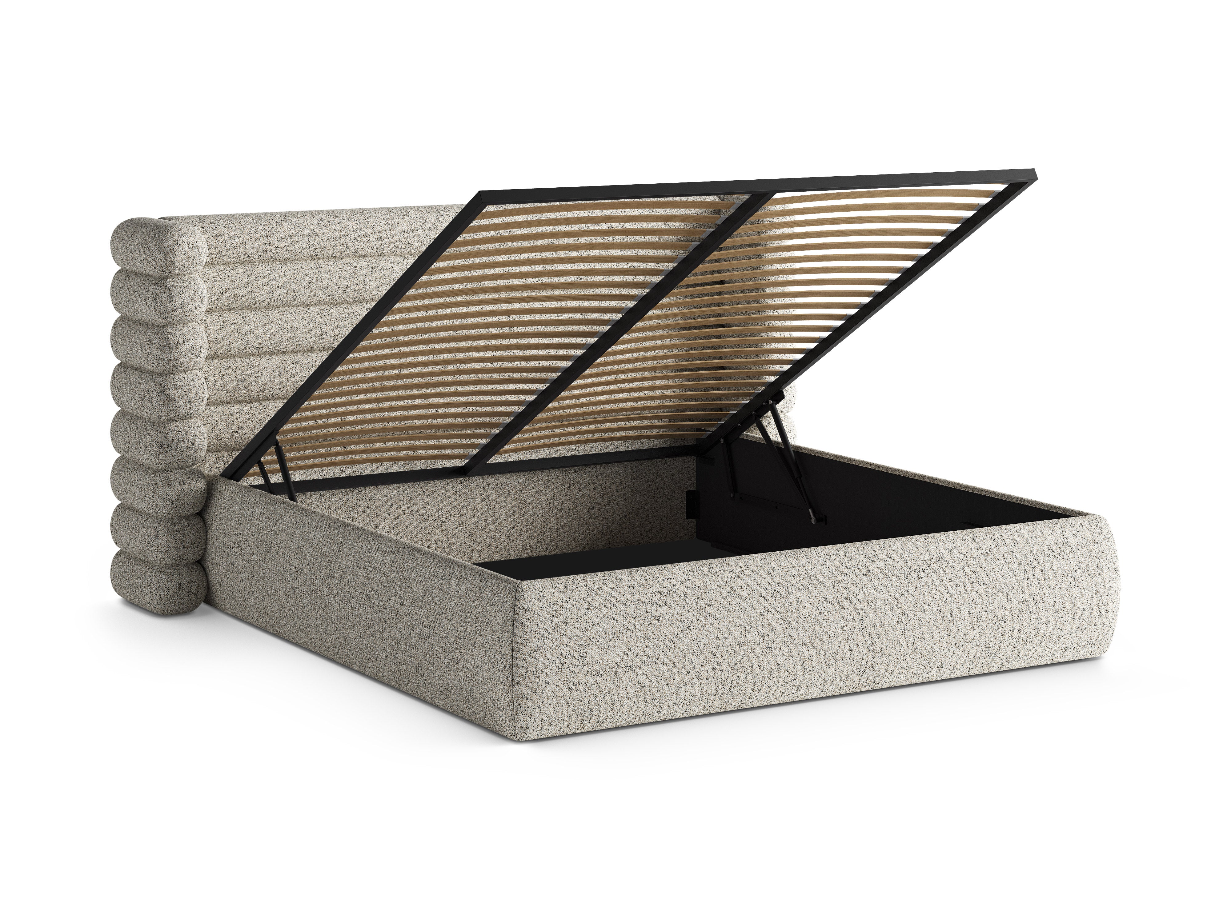 Bed MOUNT beige melange