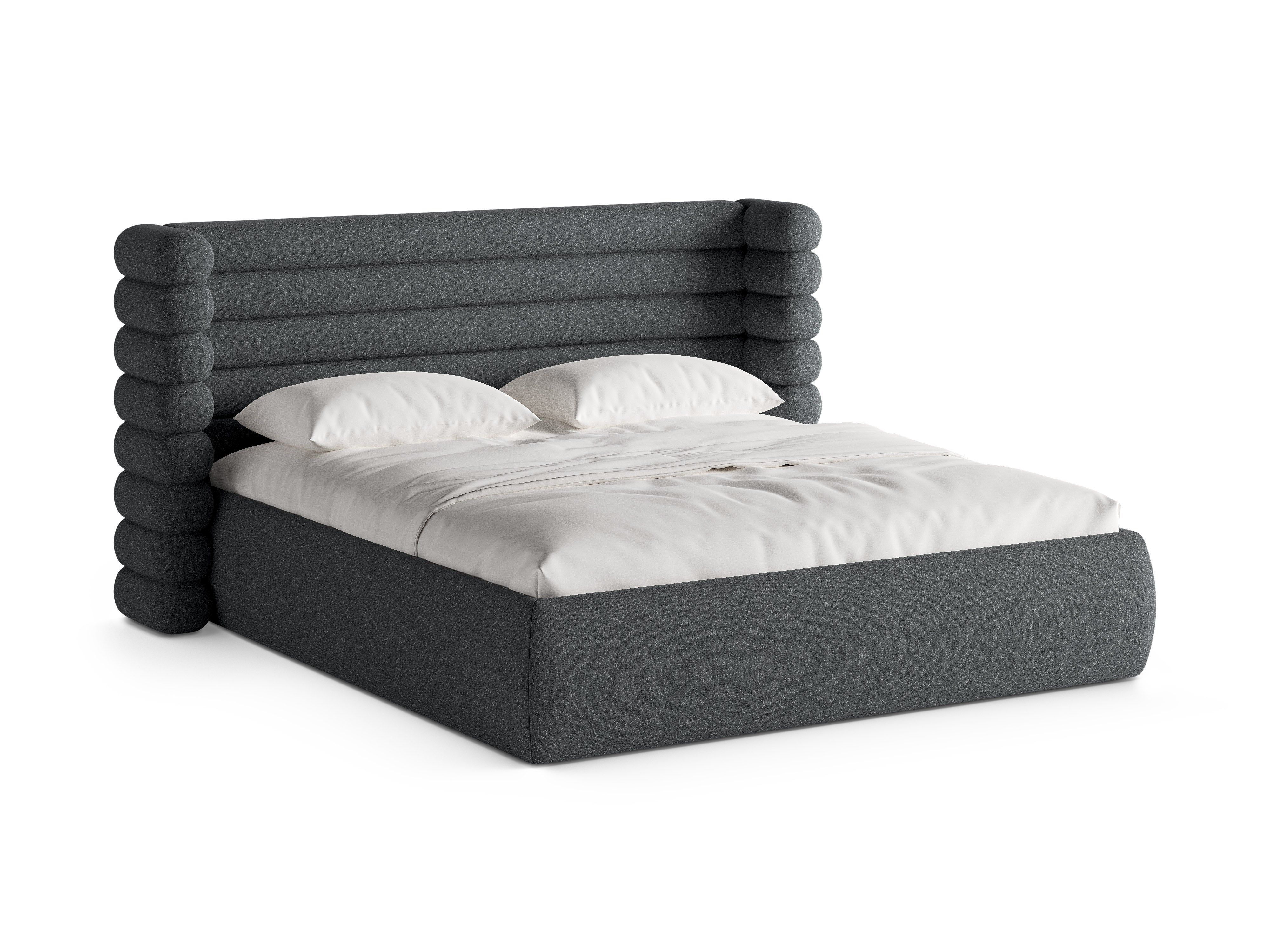 Bed MOUNT donkergrijs gemêleerd