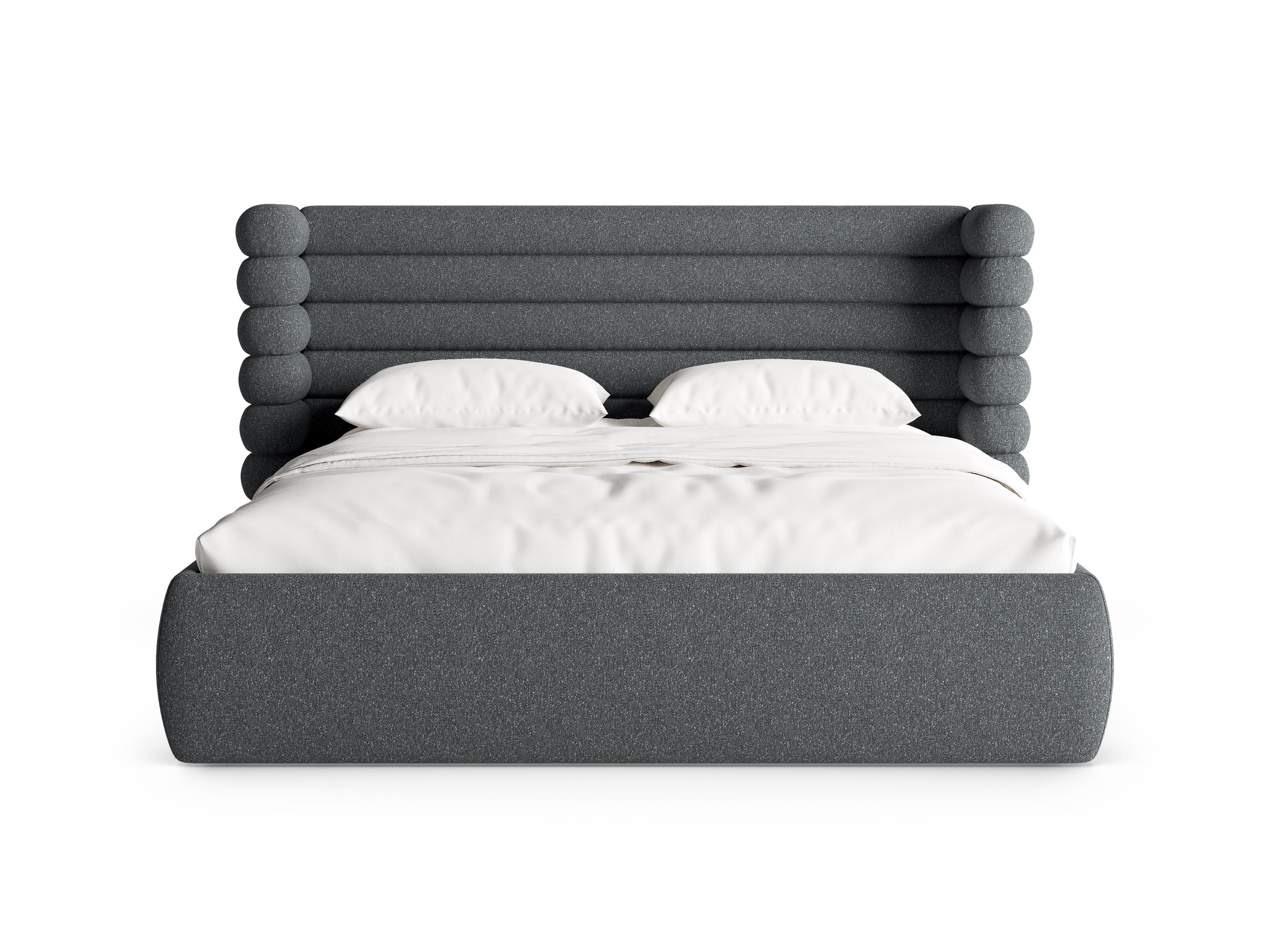 Bed MOUNT donkergrijs gemêleerd