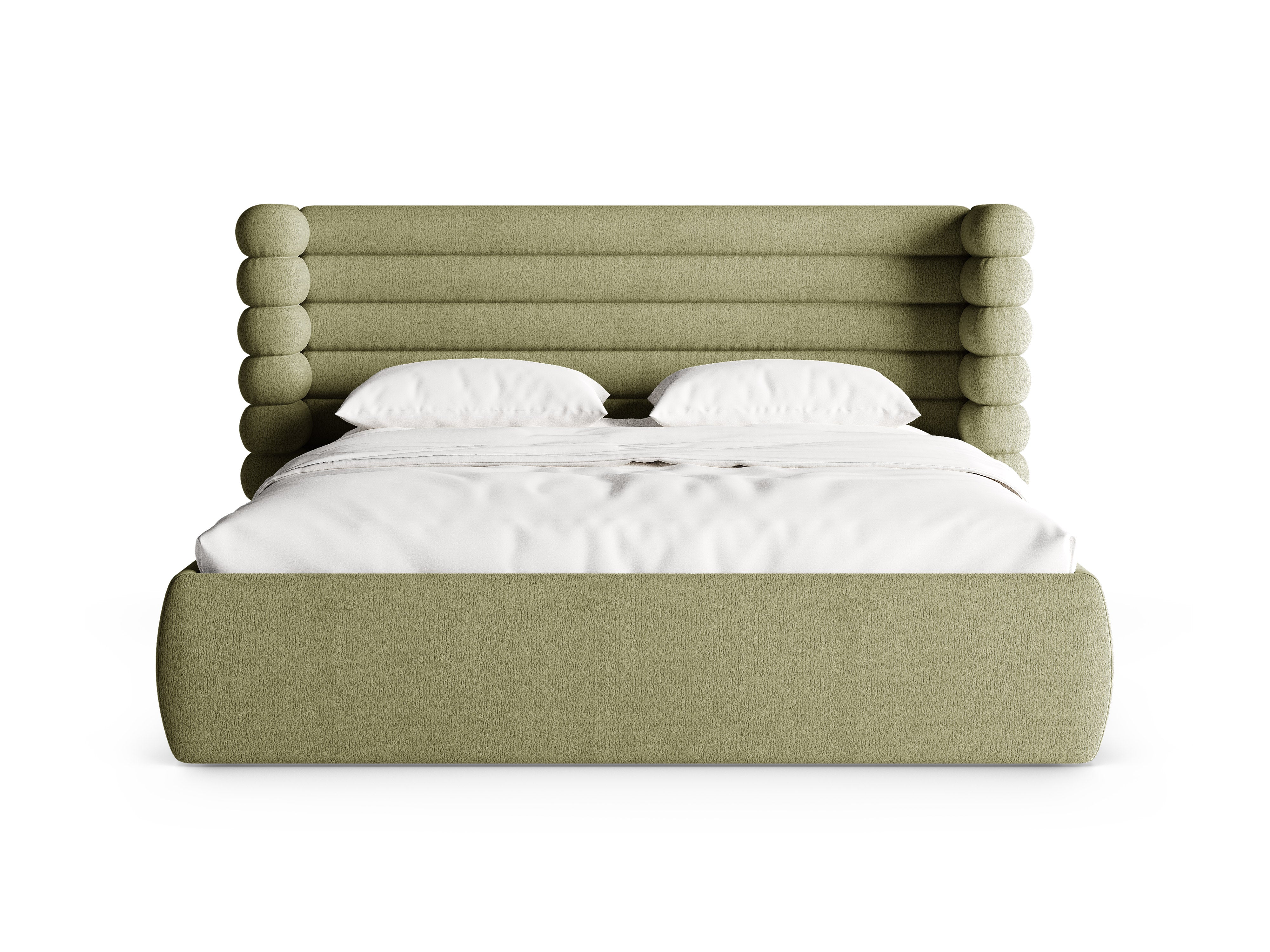 Bed MOUNT olijfgroene boucle