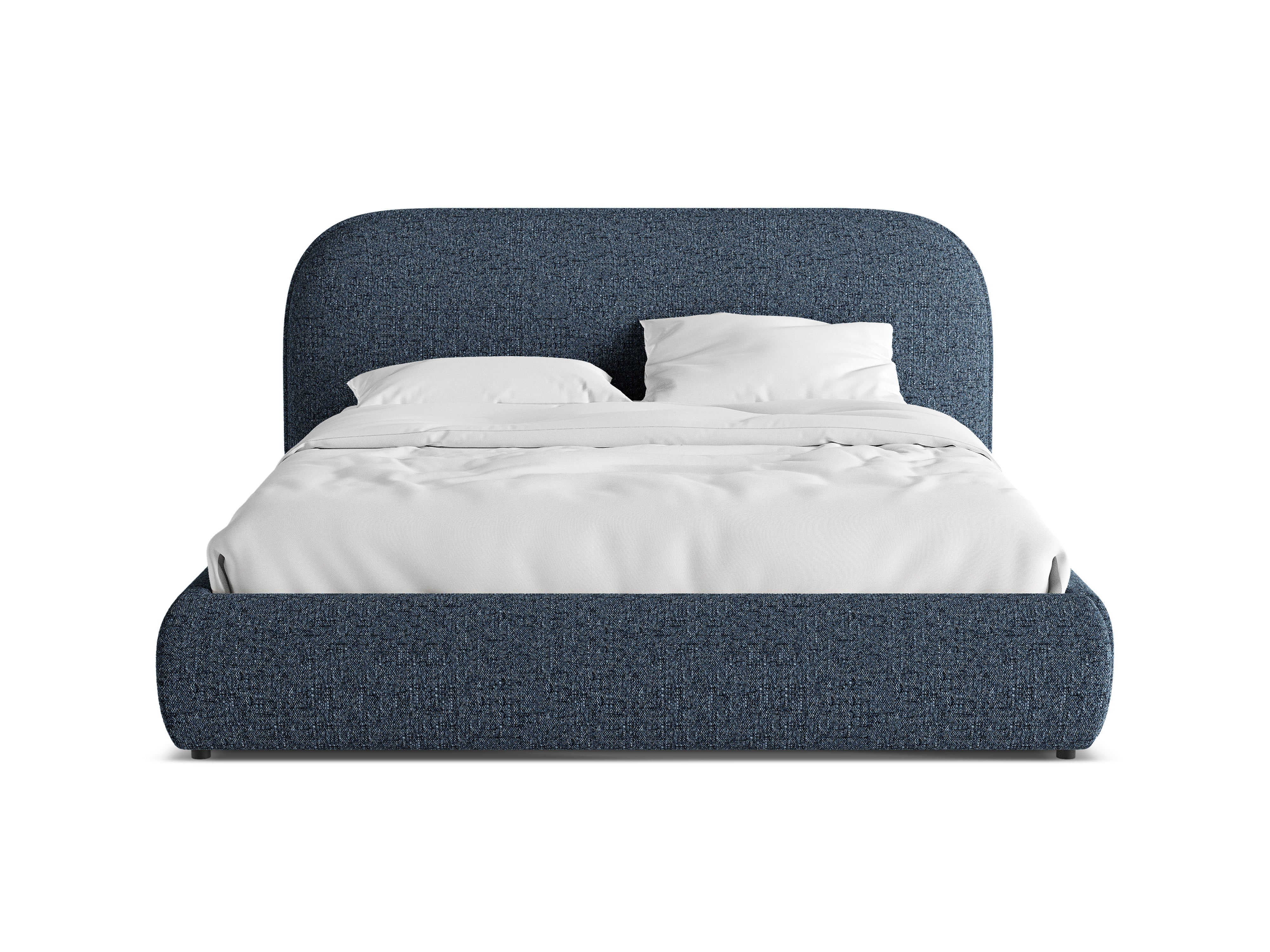 Bed MURADA blauw melange chenille