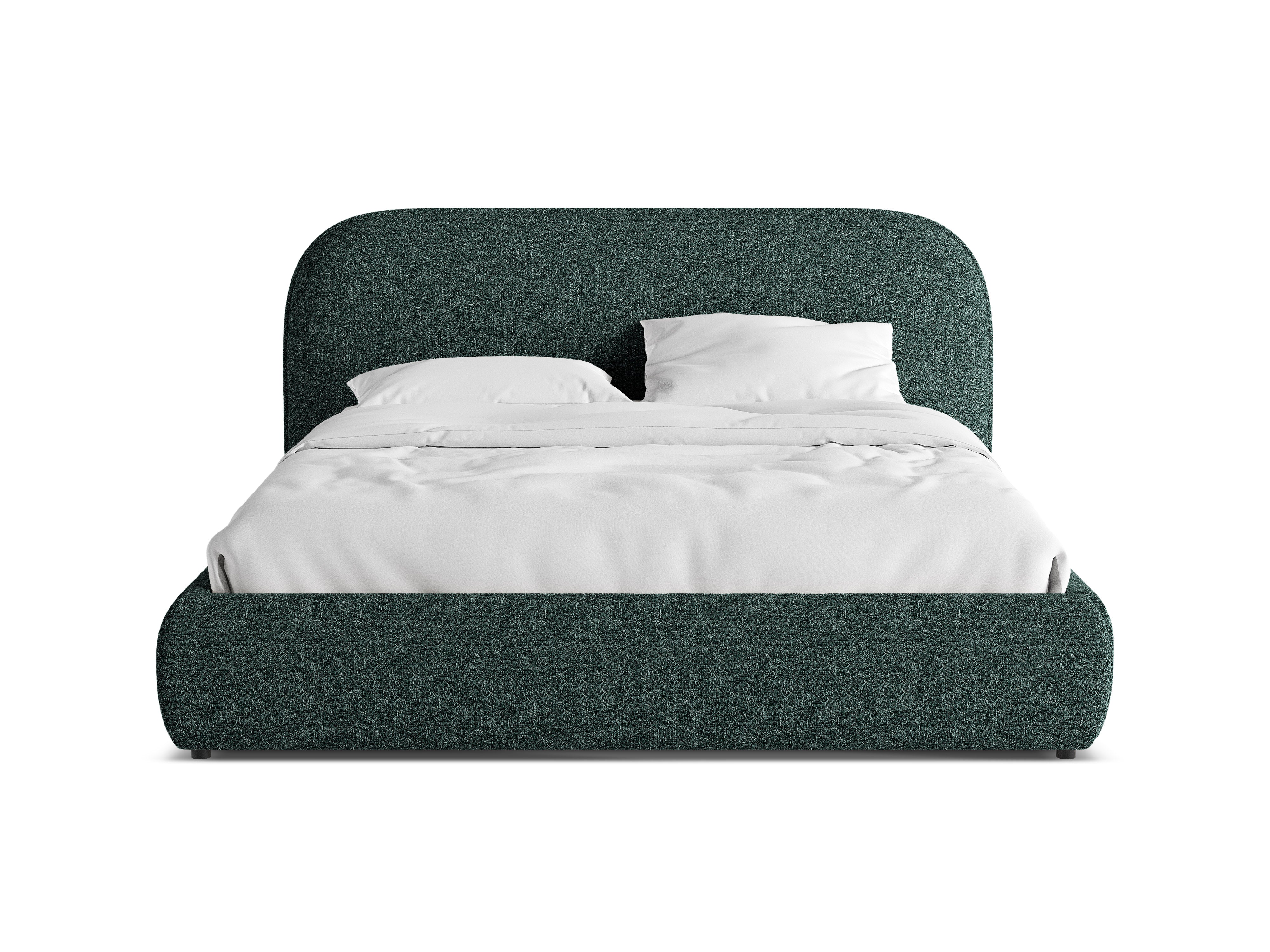Bed MURADA groen melange chenille