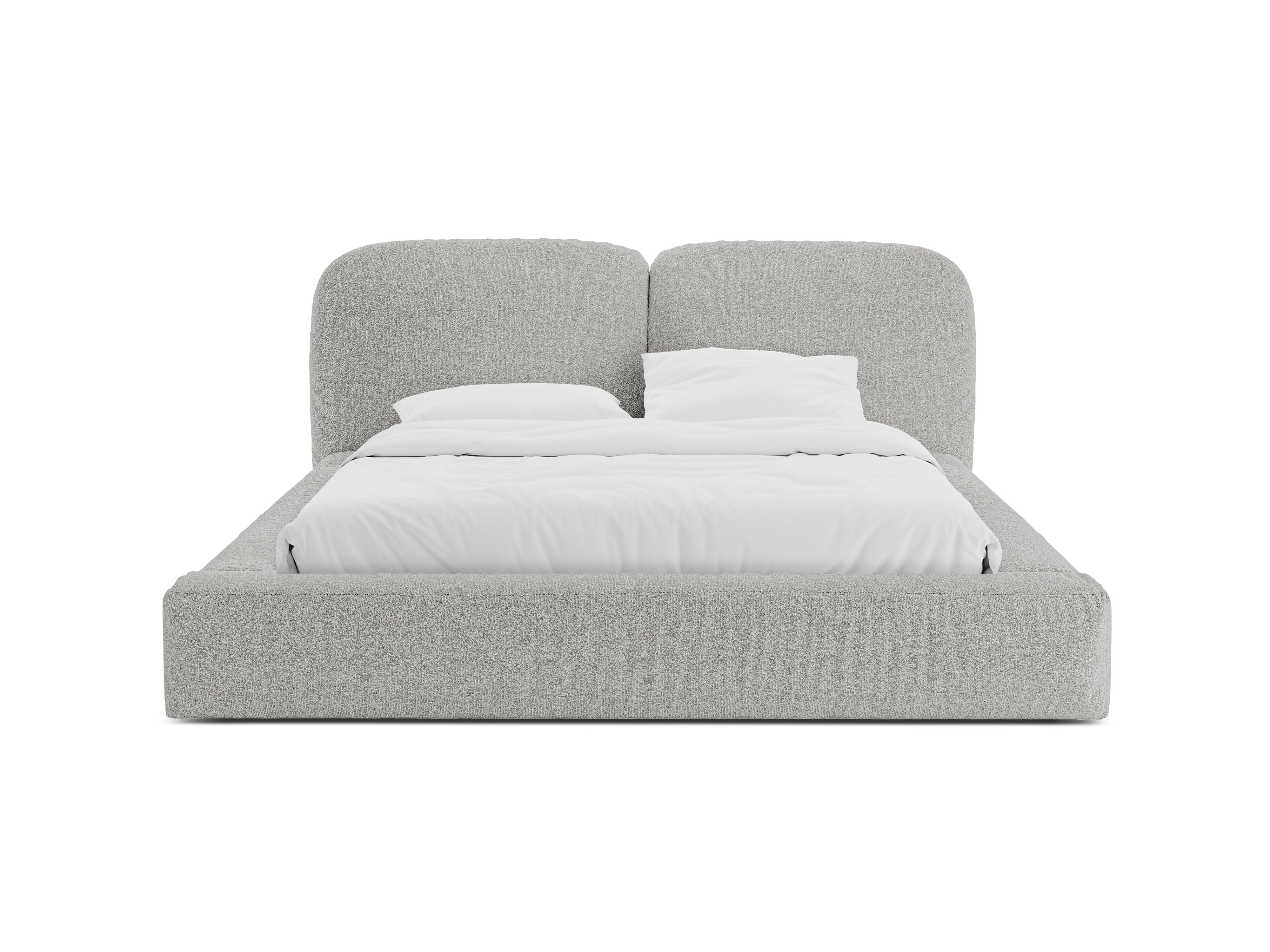Bett MARTINA silberner Boucle