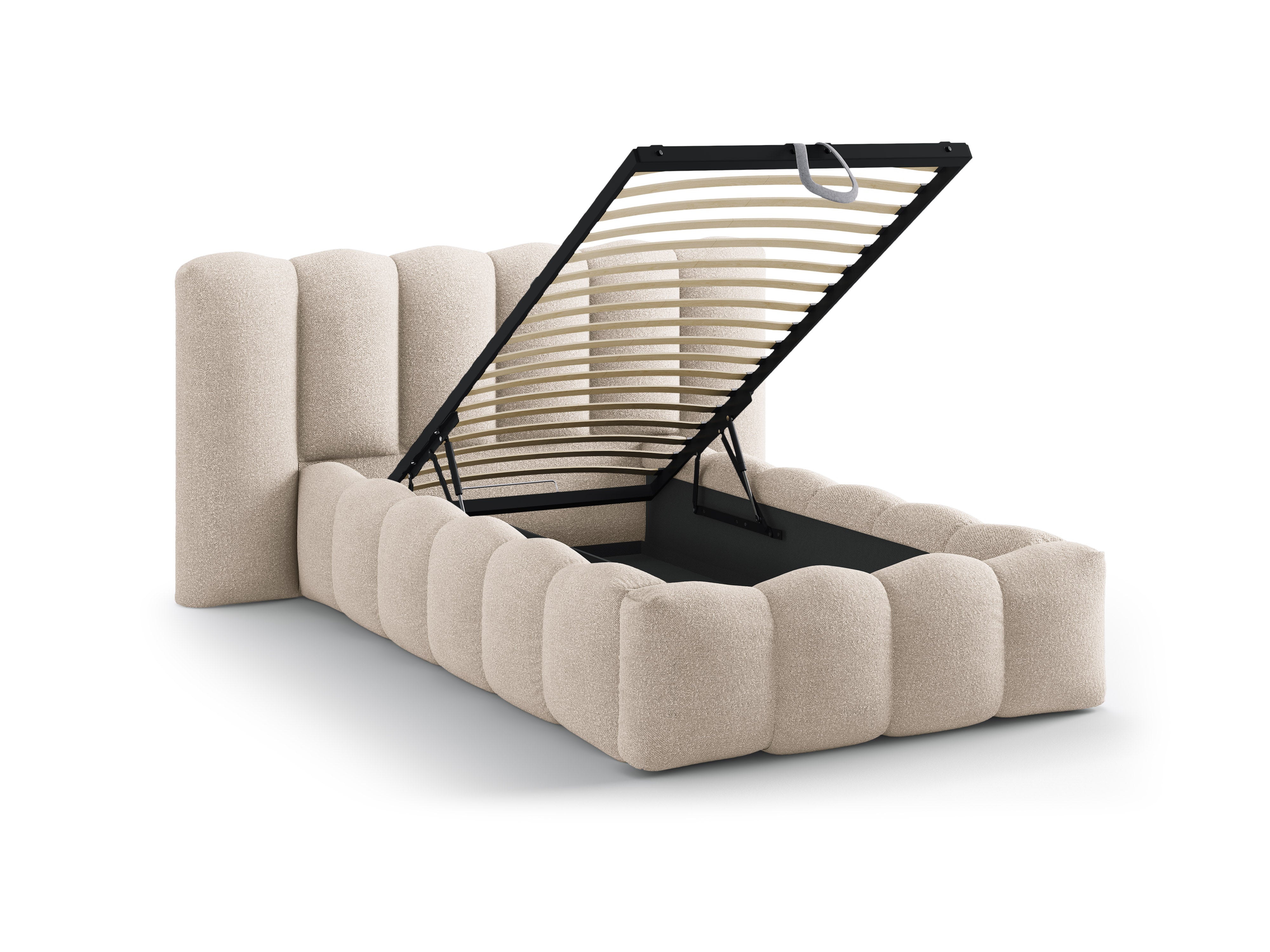 Bed LUPINE beige boucle