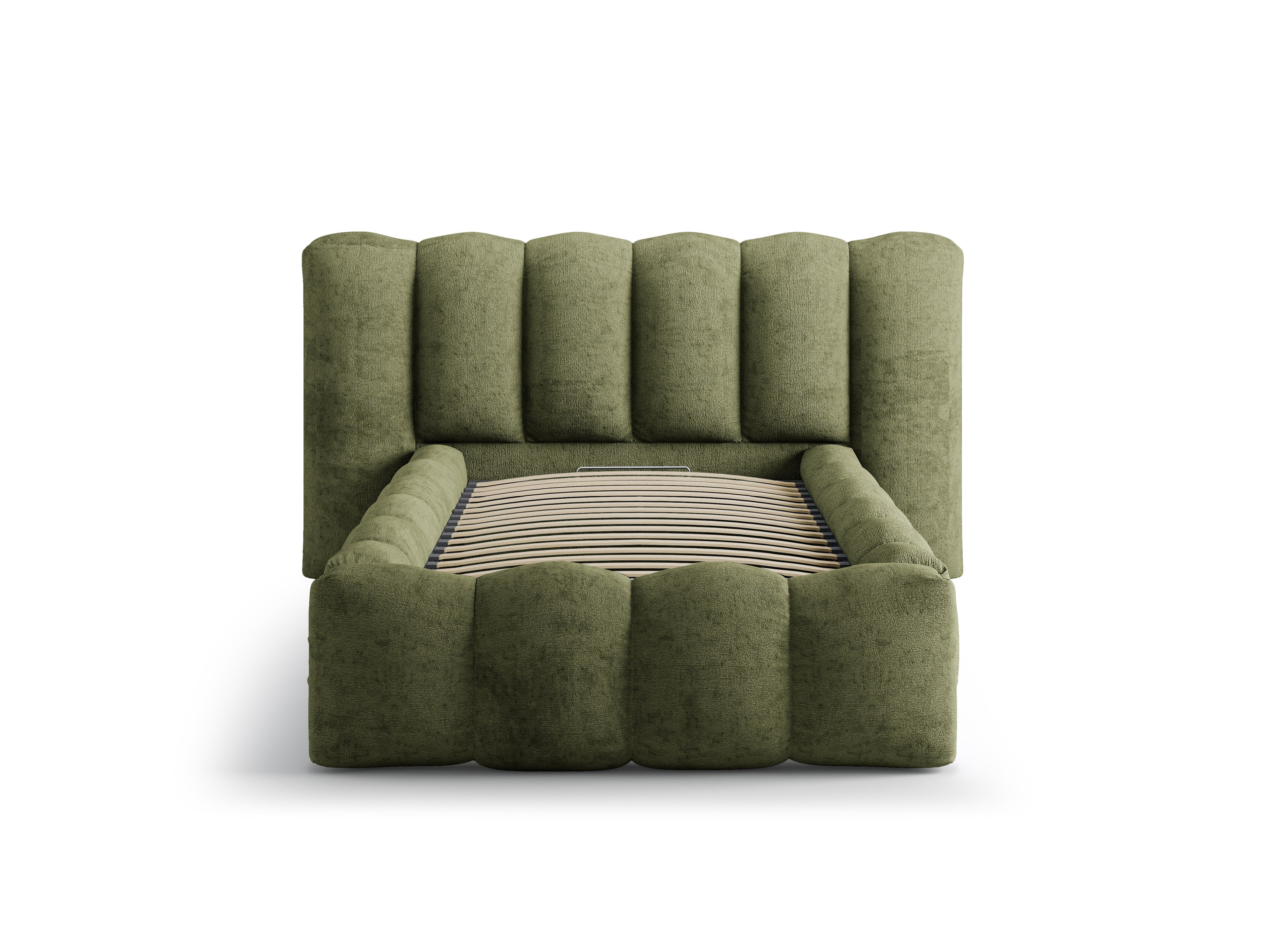 Bed LUPINE groene chenille