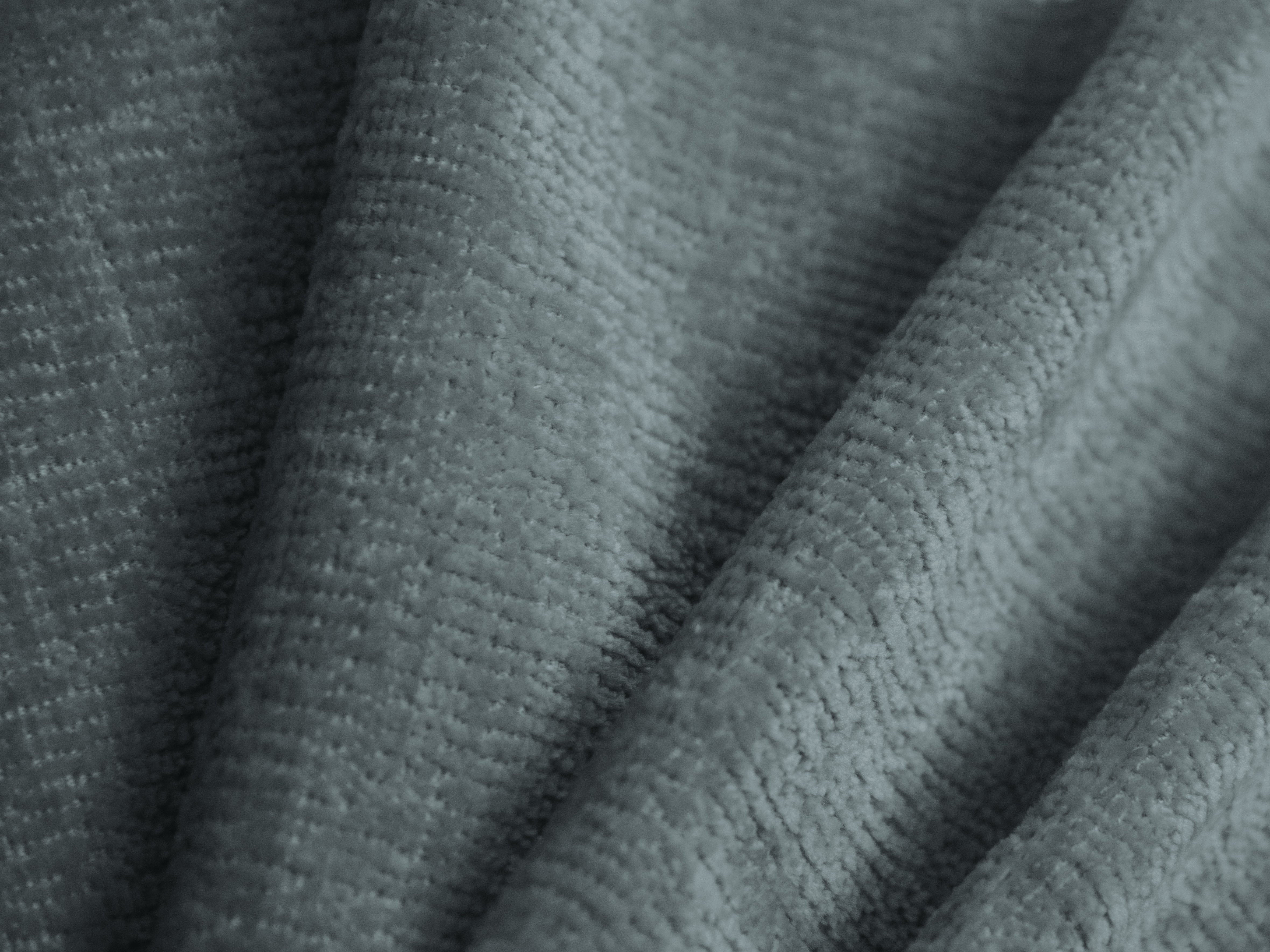 Bett LUPINE hellblaues Chenille