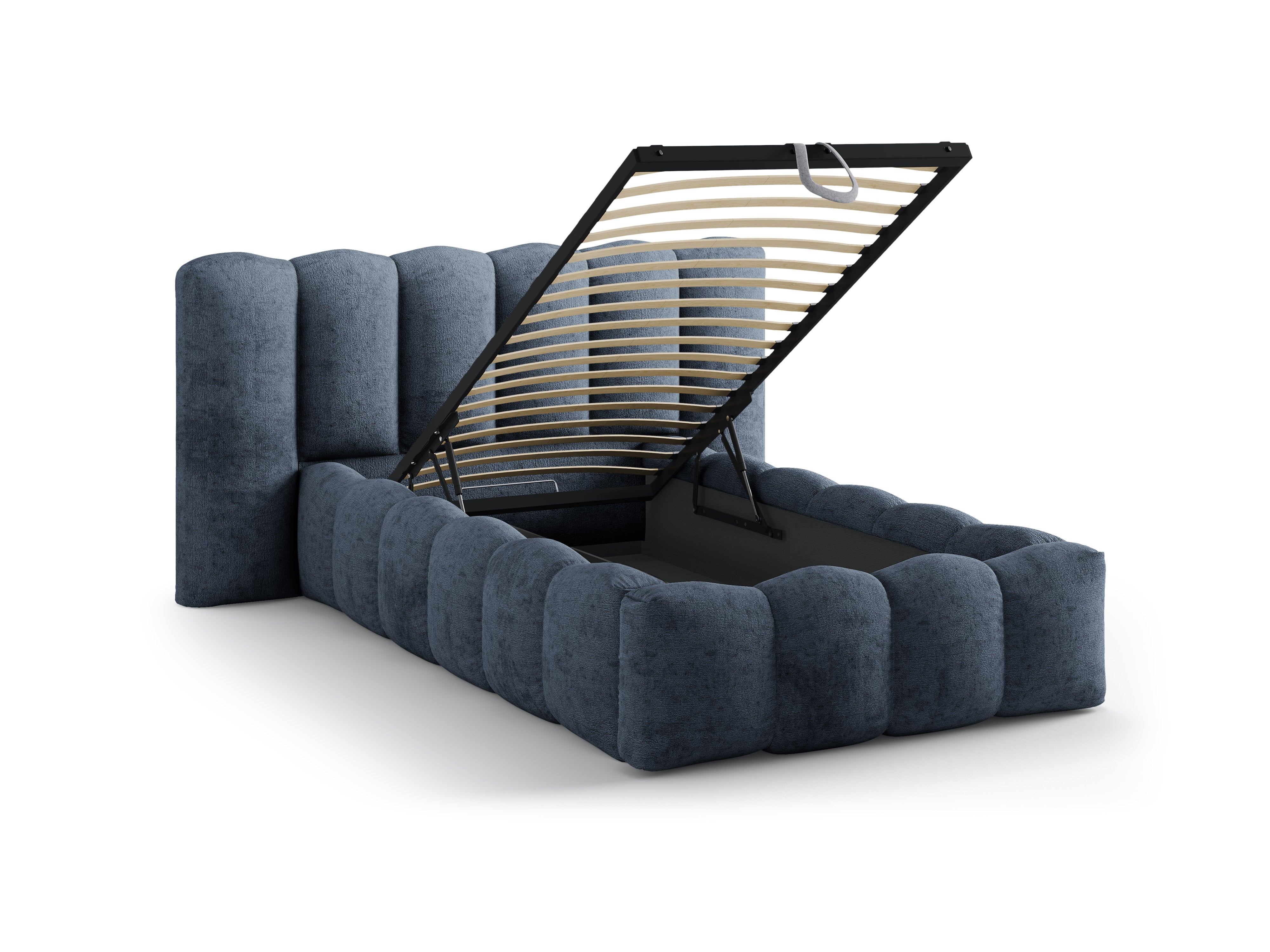 Bett LUPINE dunkelblau Chenille