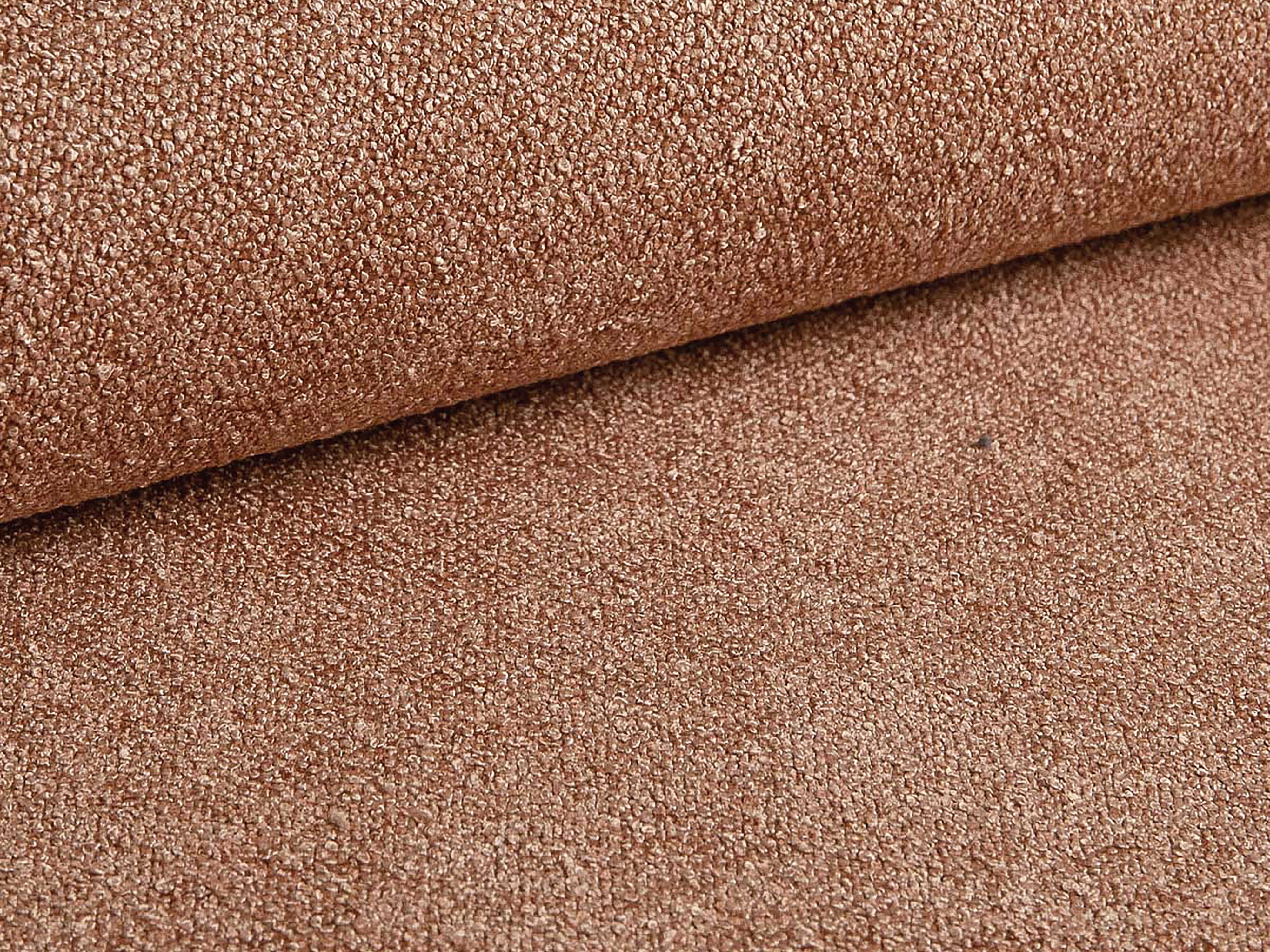 Bed met opbergruimte ERIC perzik boucle