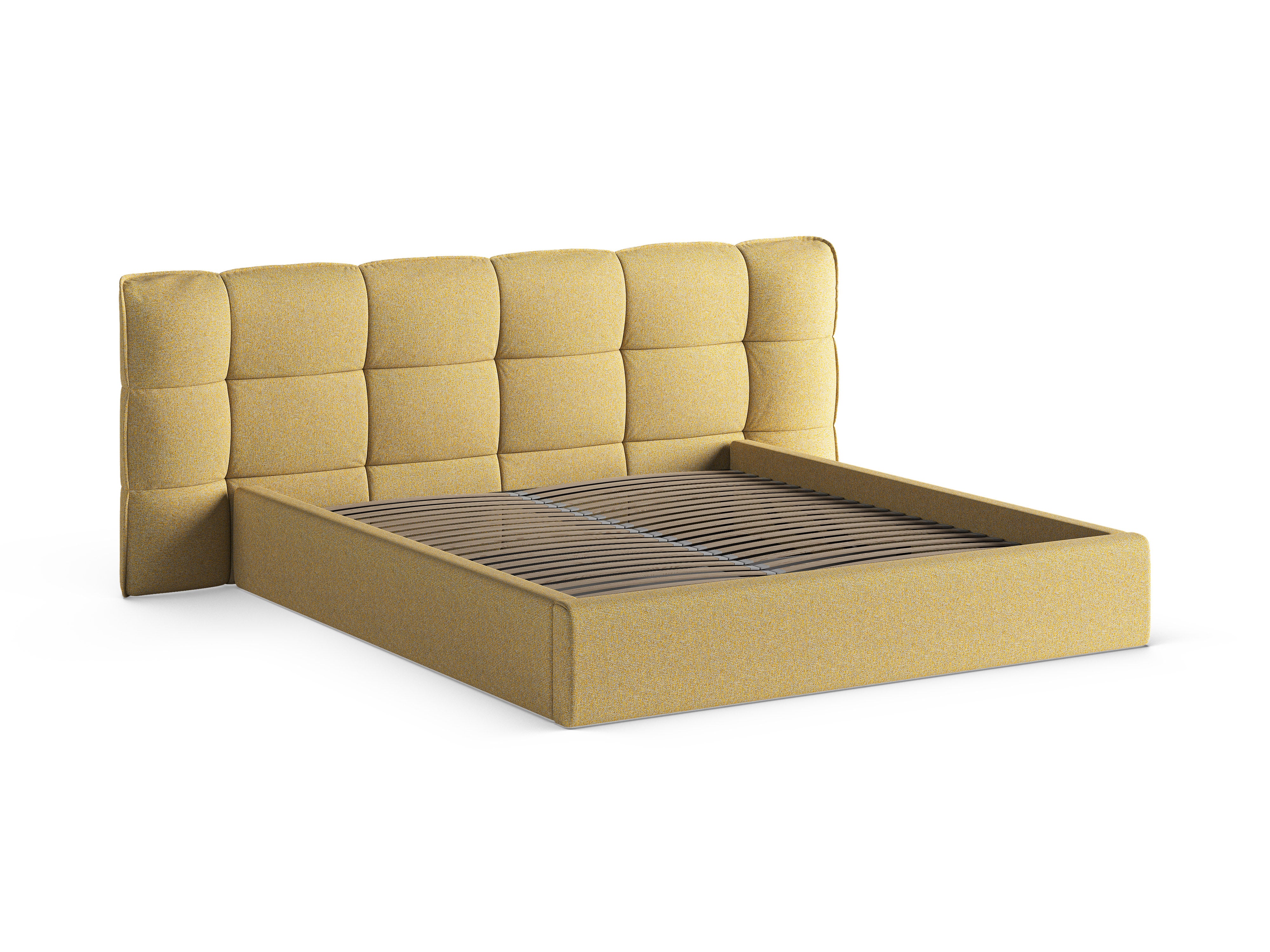 Bed met opbergruimte ERIC zonnebloem melange