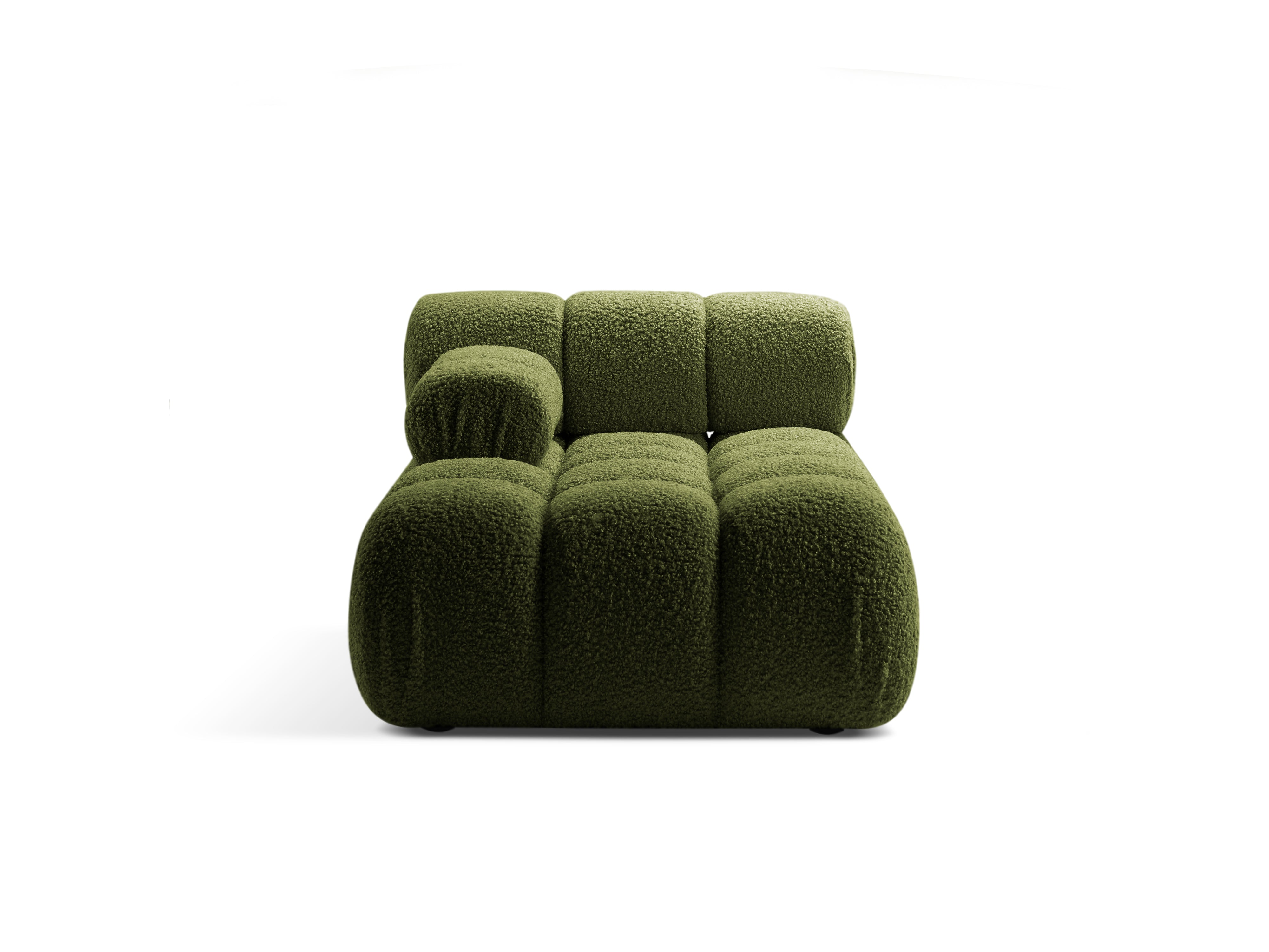 Linker chaise longue BELLIS in groene boucle