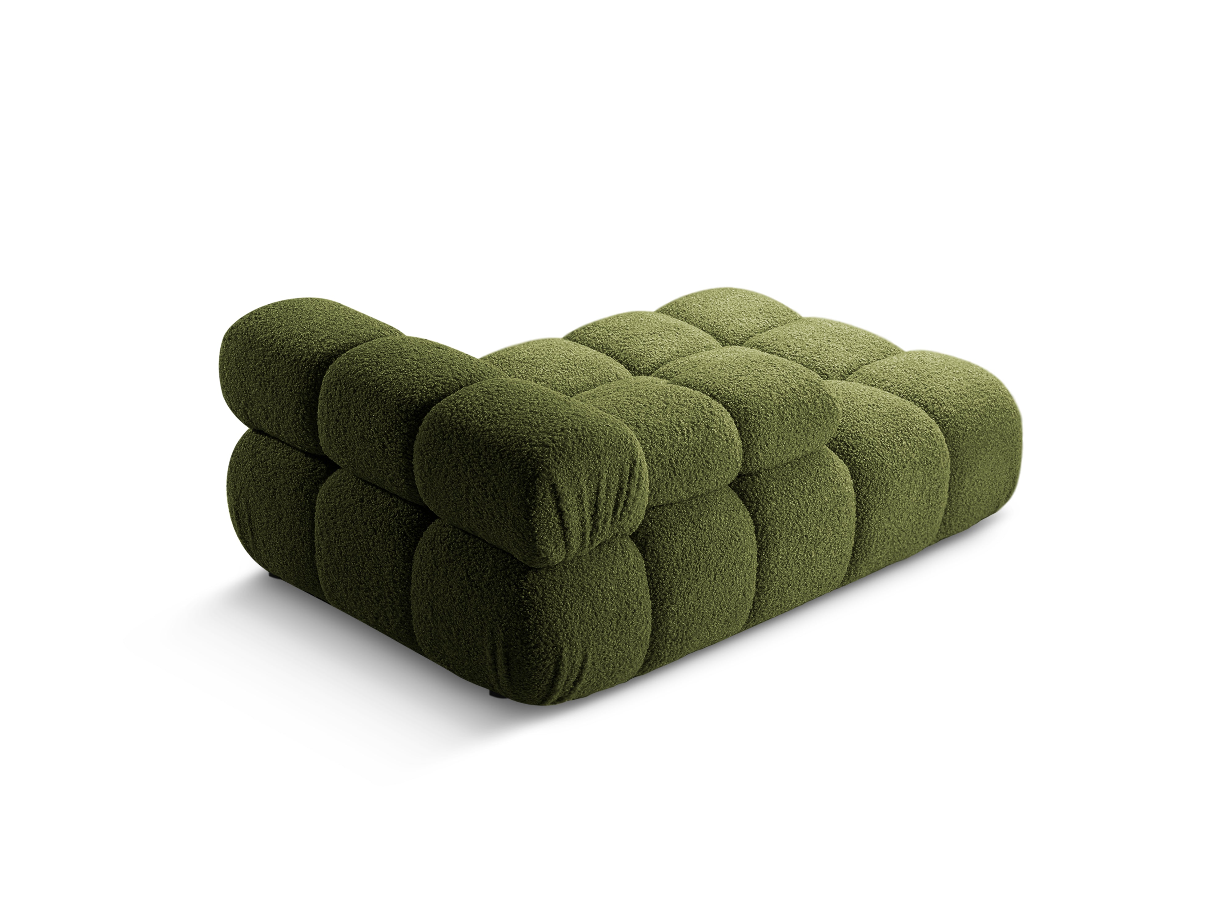 Linker chaise longue BELLIS in groene boucle