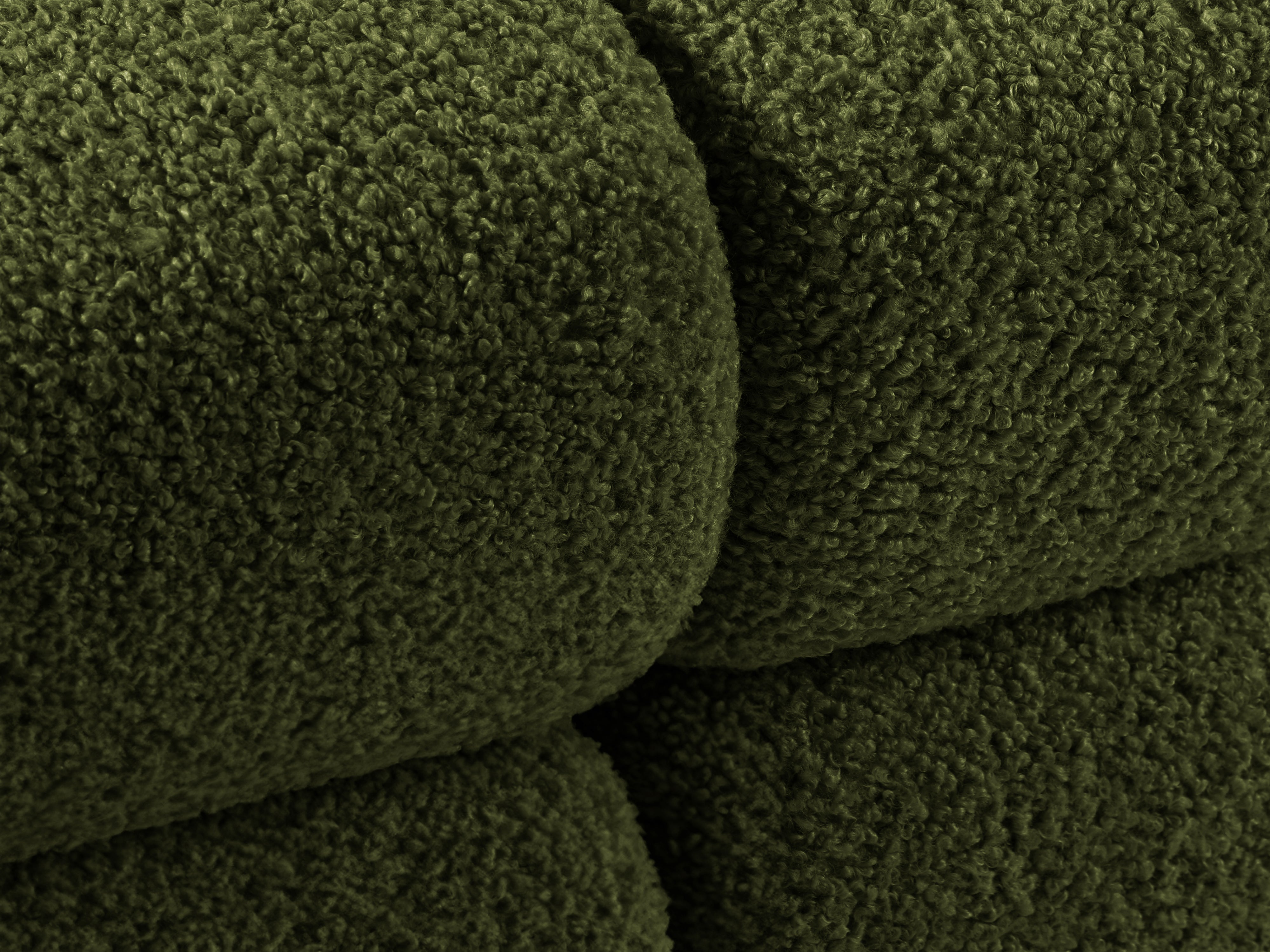 Linker chaise longue BELLIS in groene boucle