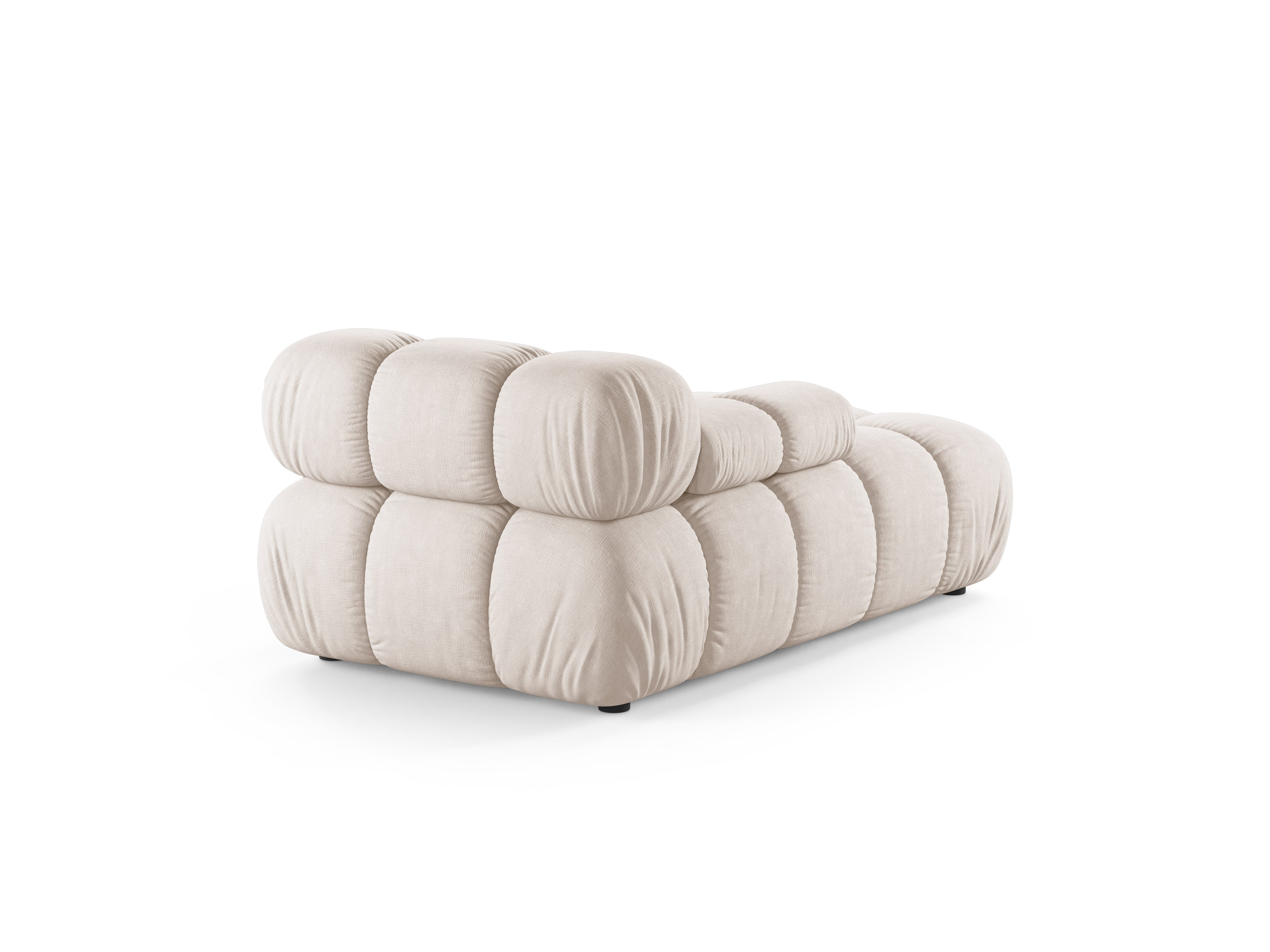 Beige linkszijdige chaise longue BELLIS