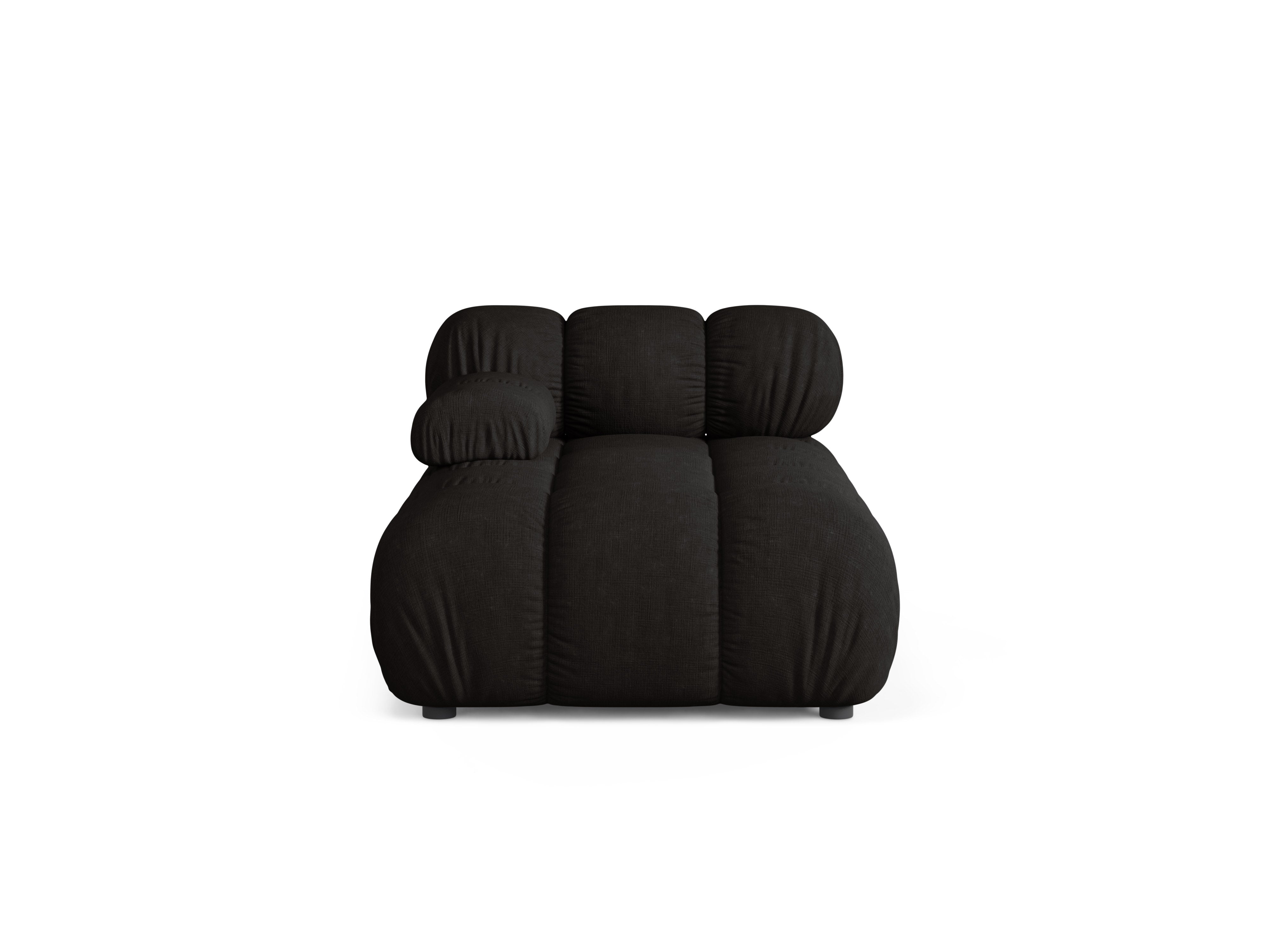 Linker chaise longue BELLIS zwart