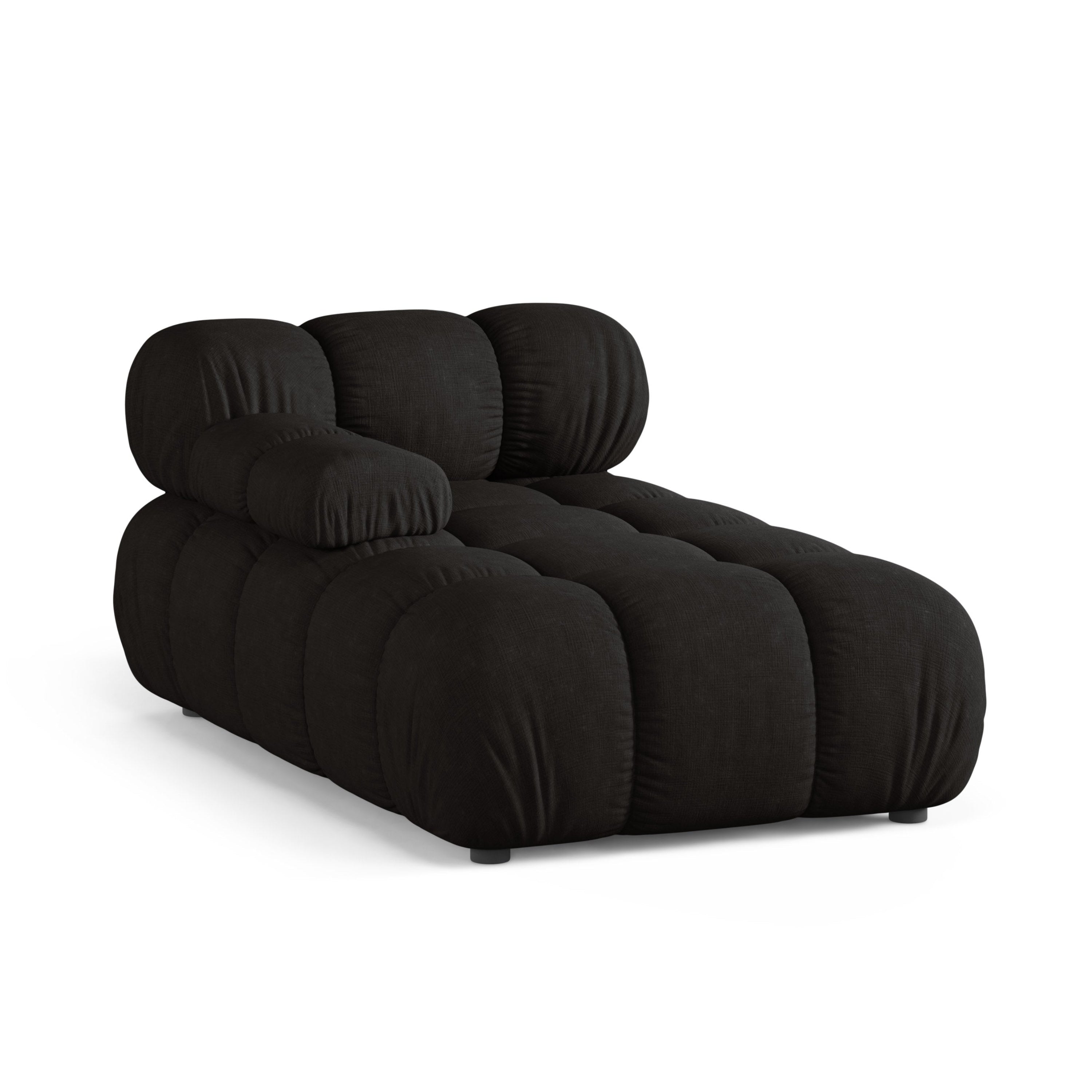 Linker chaise longue BELLIS zwart