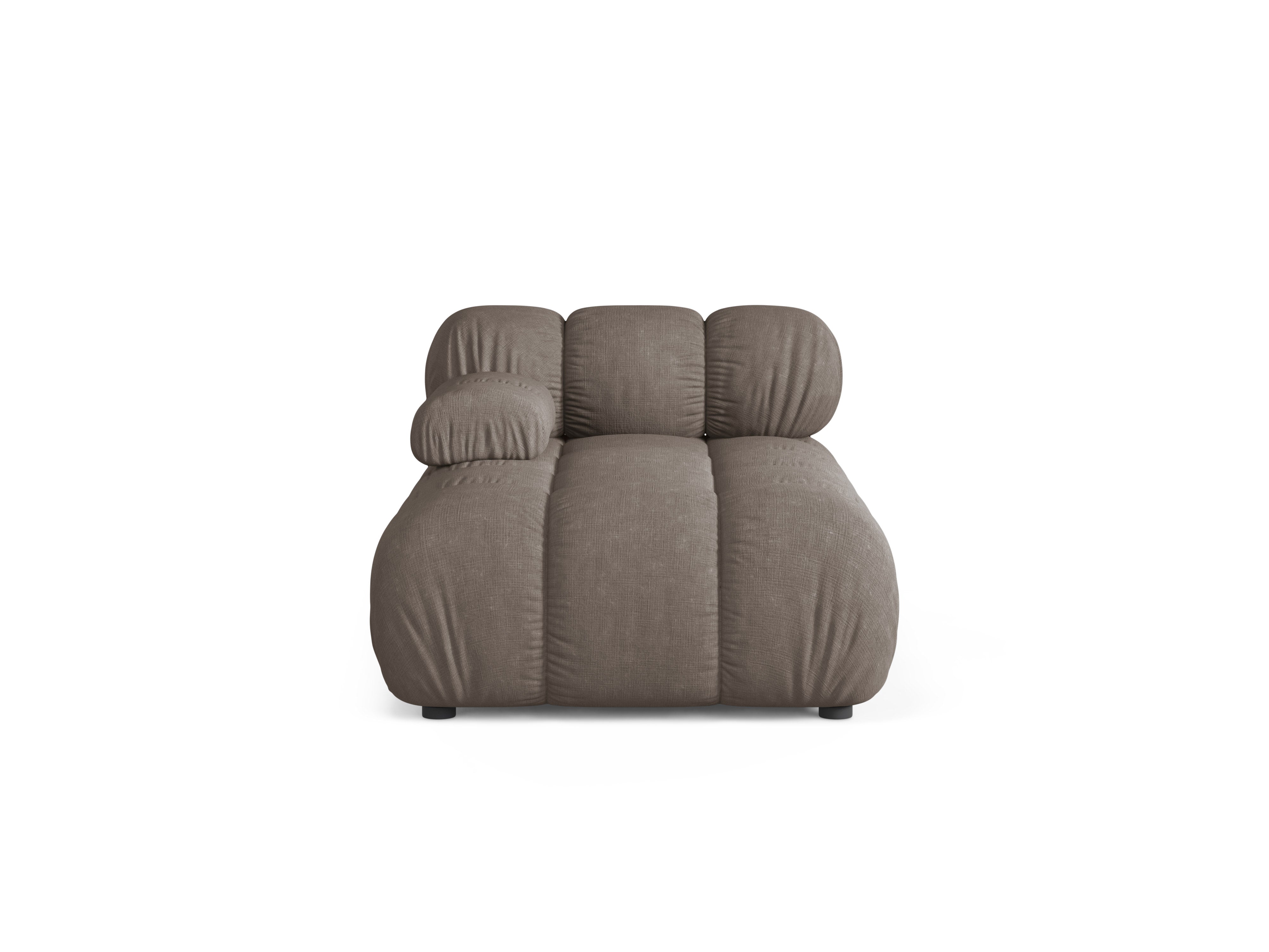 Links georiënteerde BELLIS chaise longue in donker cappuccino