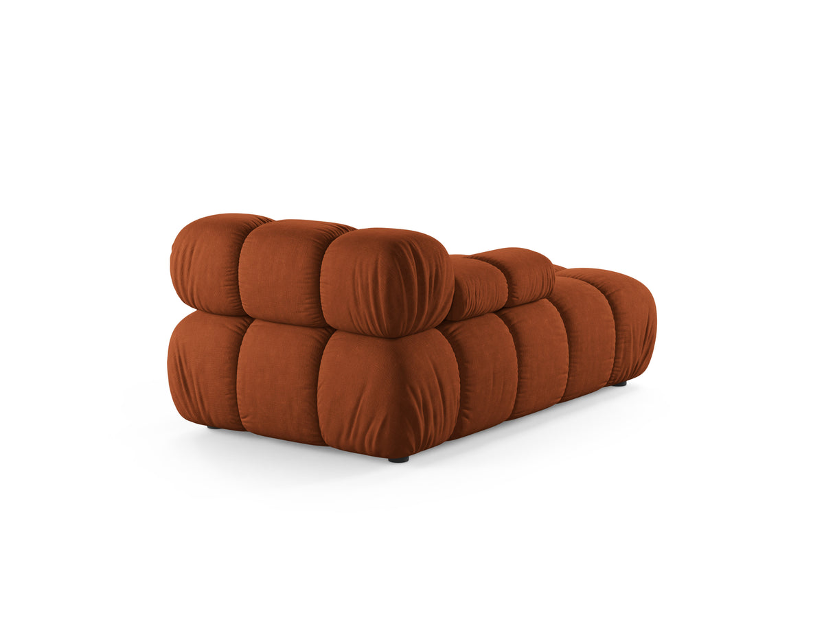Links georiënteerde BELLIS chaise longue in baksteenkleur