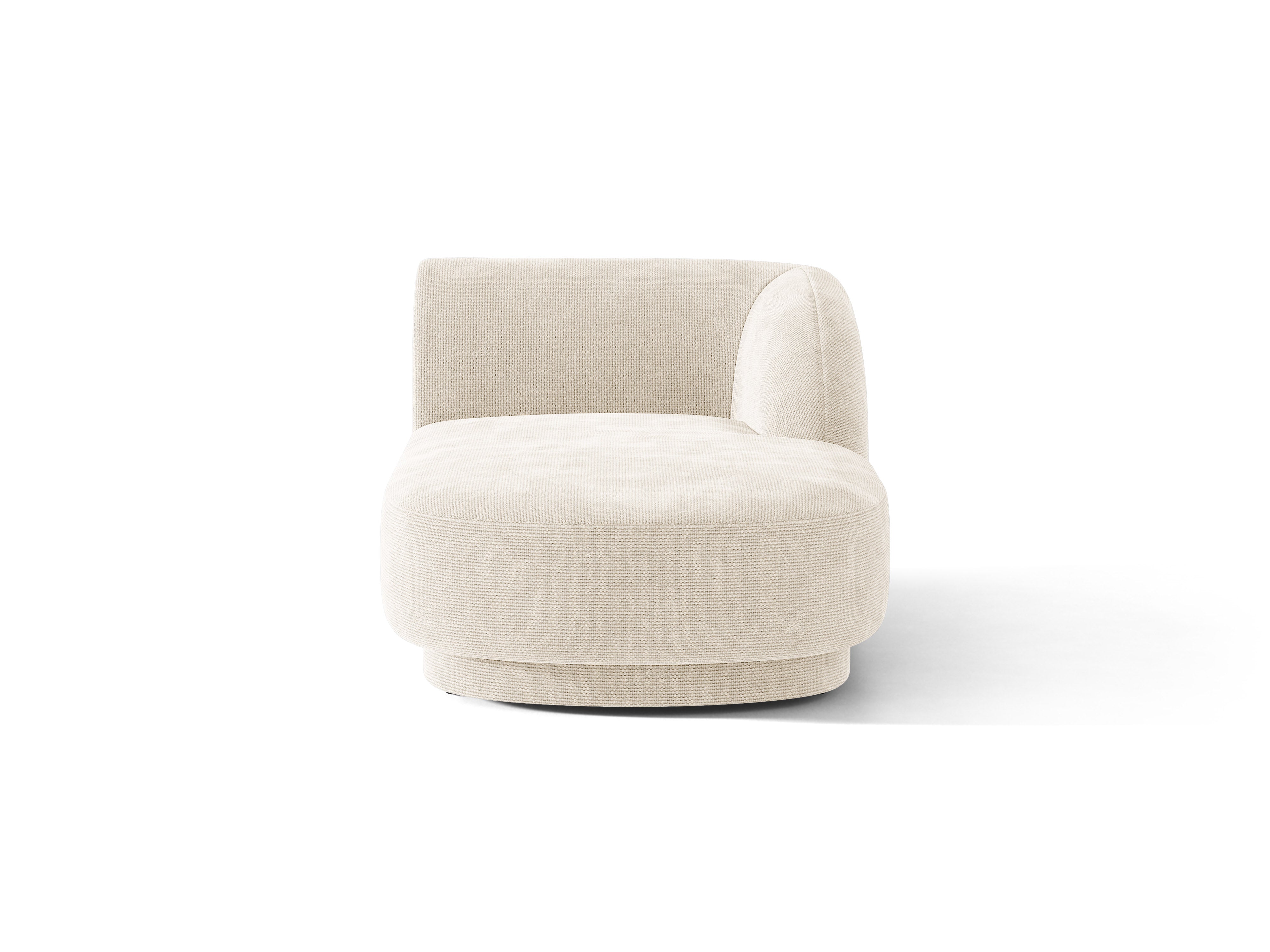 Rechthoekige chaise longue MILEY ivoor szenil