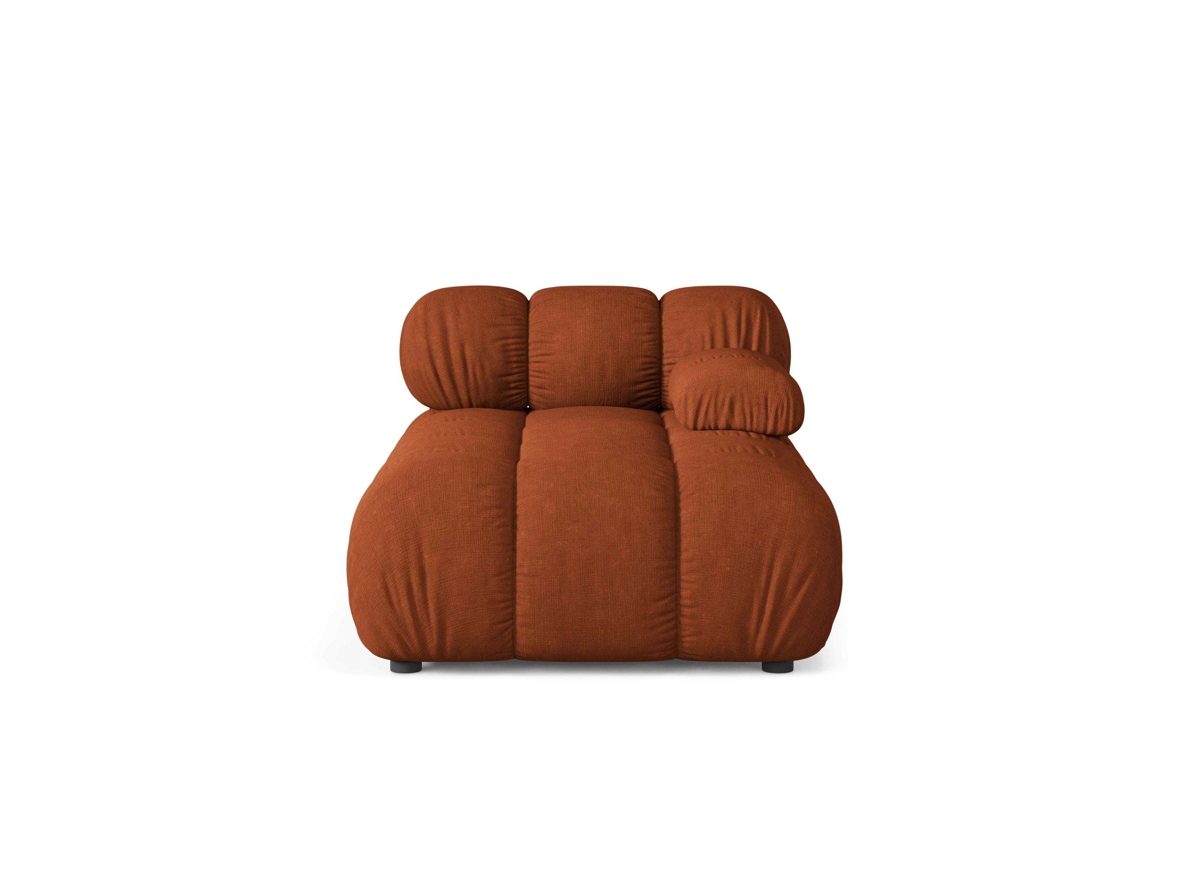 Rechthoekige BELLIS chaise longue in baksteenkleur