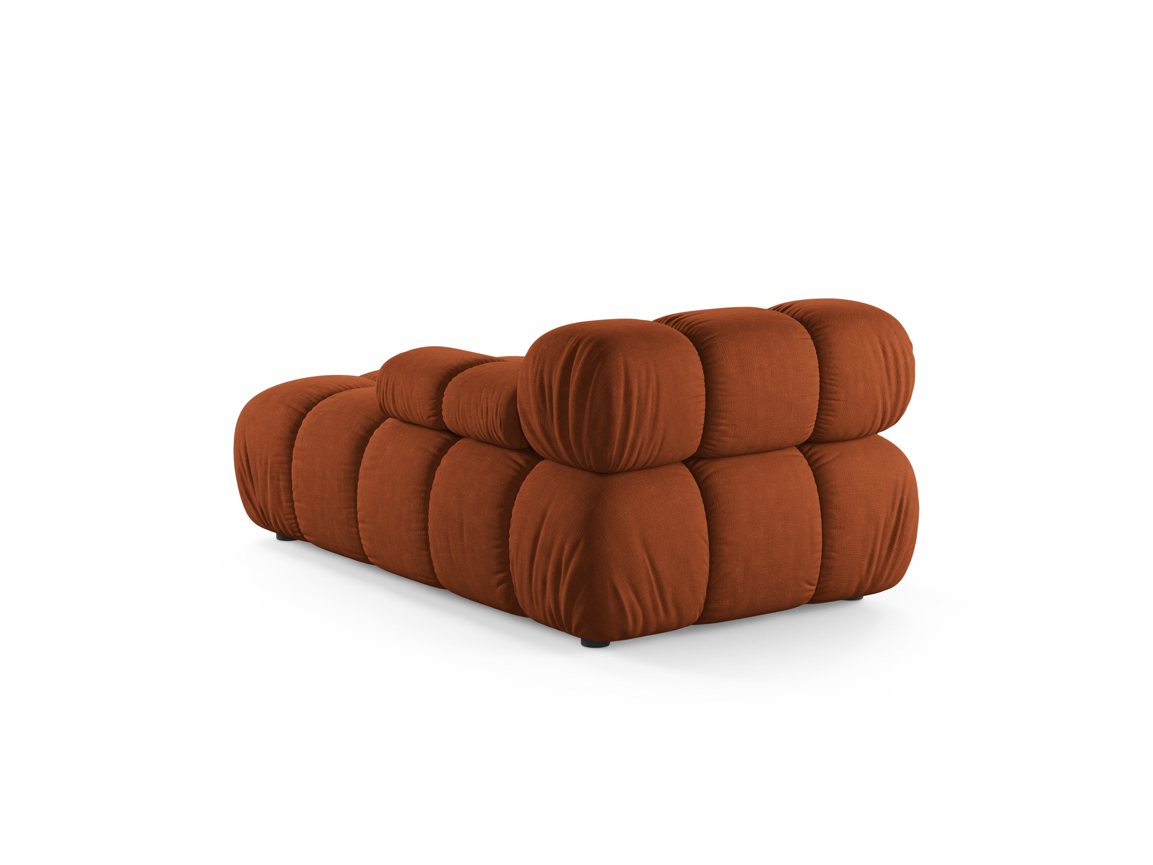 Rechthoekige BELLIS chaise longue in baksteenkleur