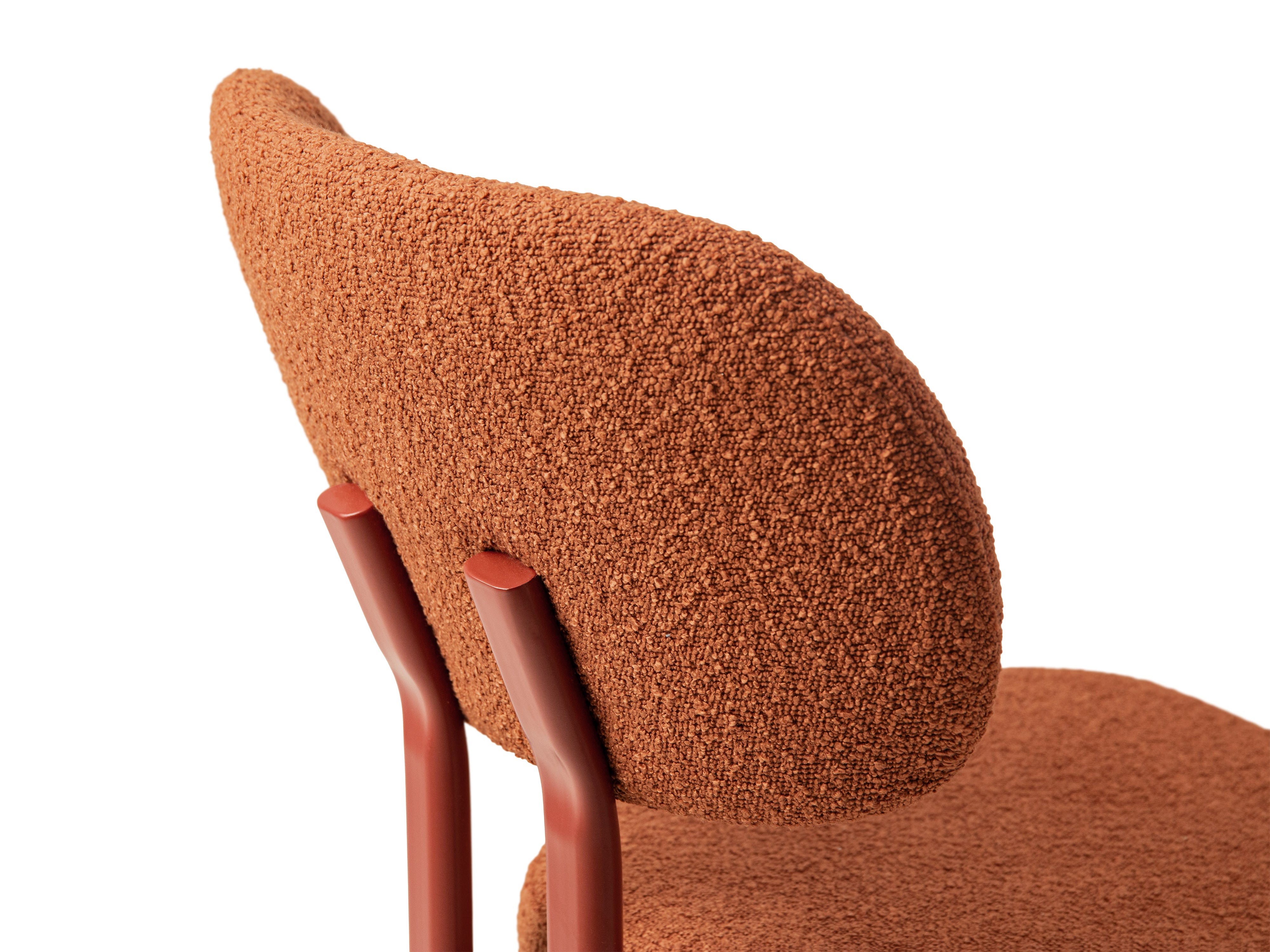 Stoel SAM terracotta boucle