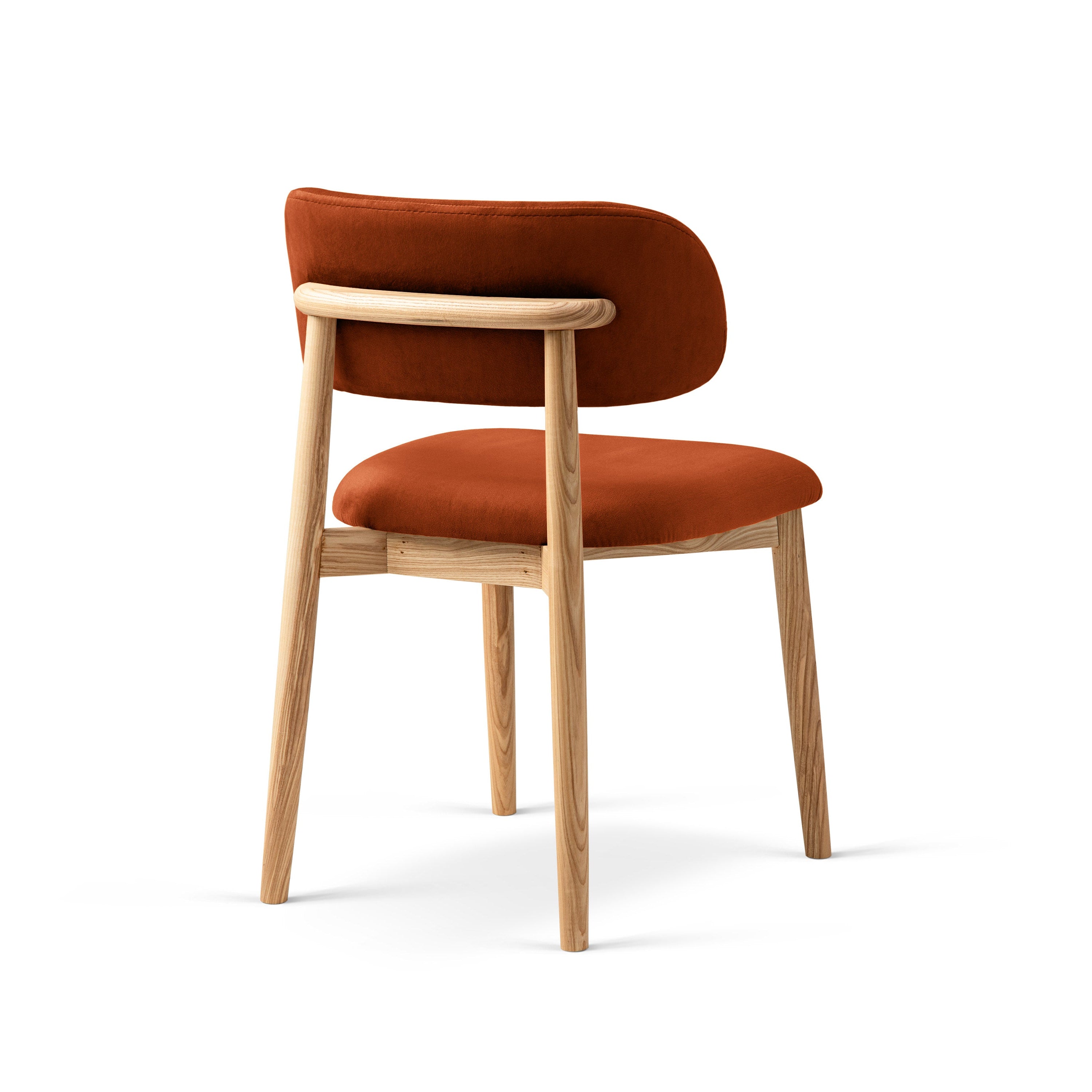 EVAN Chestnut Velvet Chair