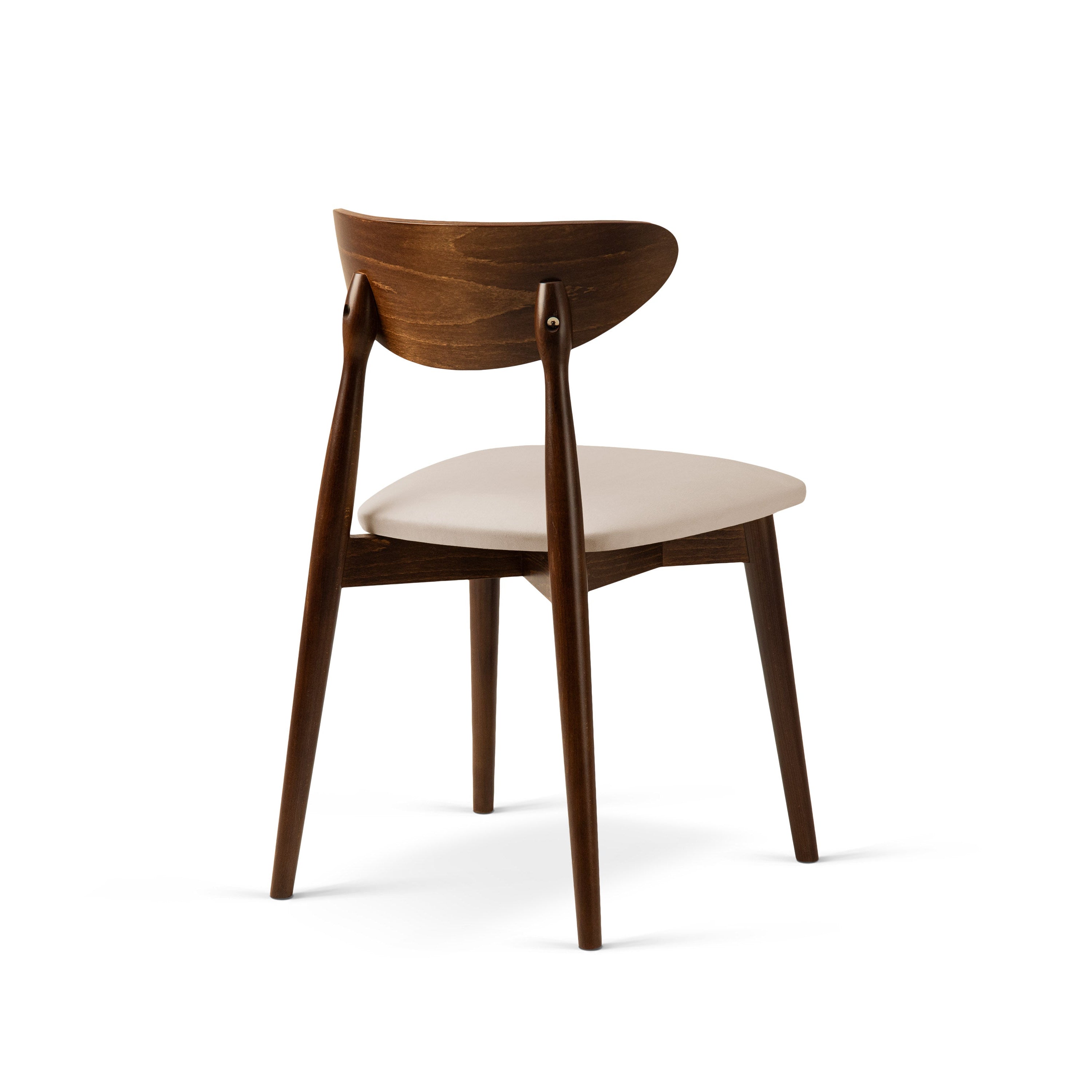 Stuhl LEON mandelbeige Samt