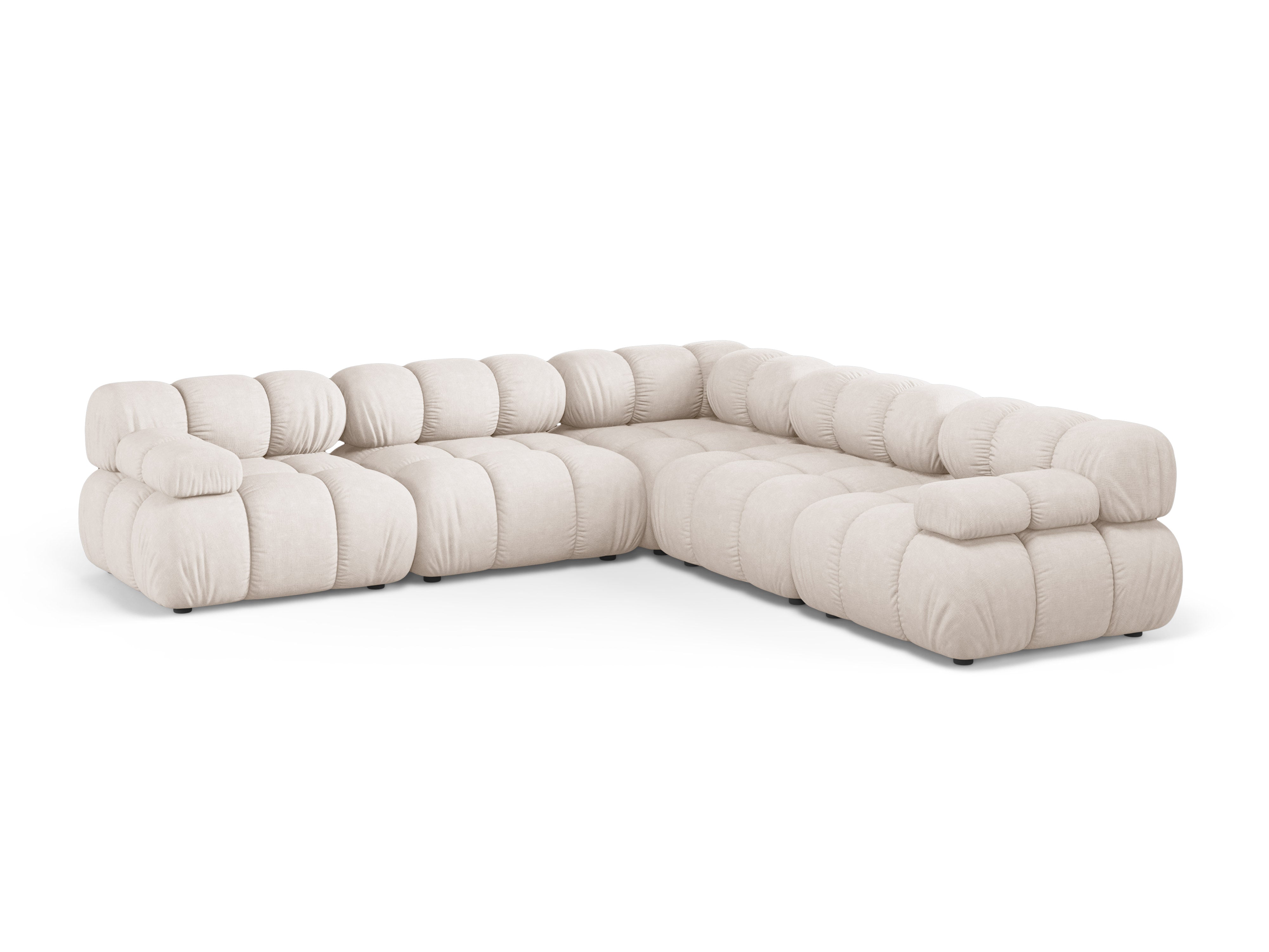 Symmetrische hoekbank BELLIS beige