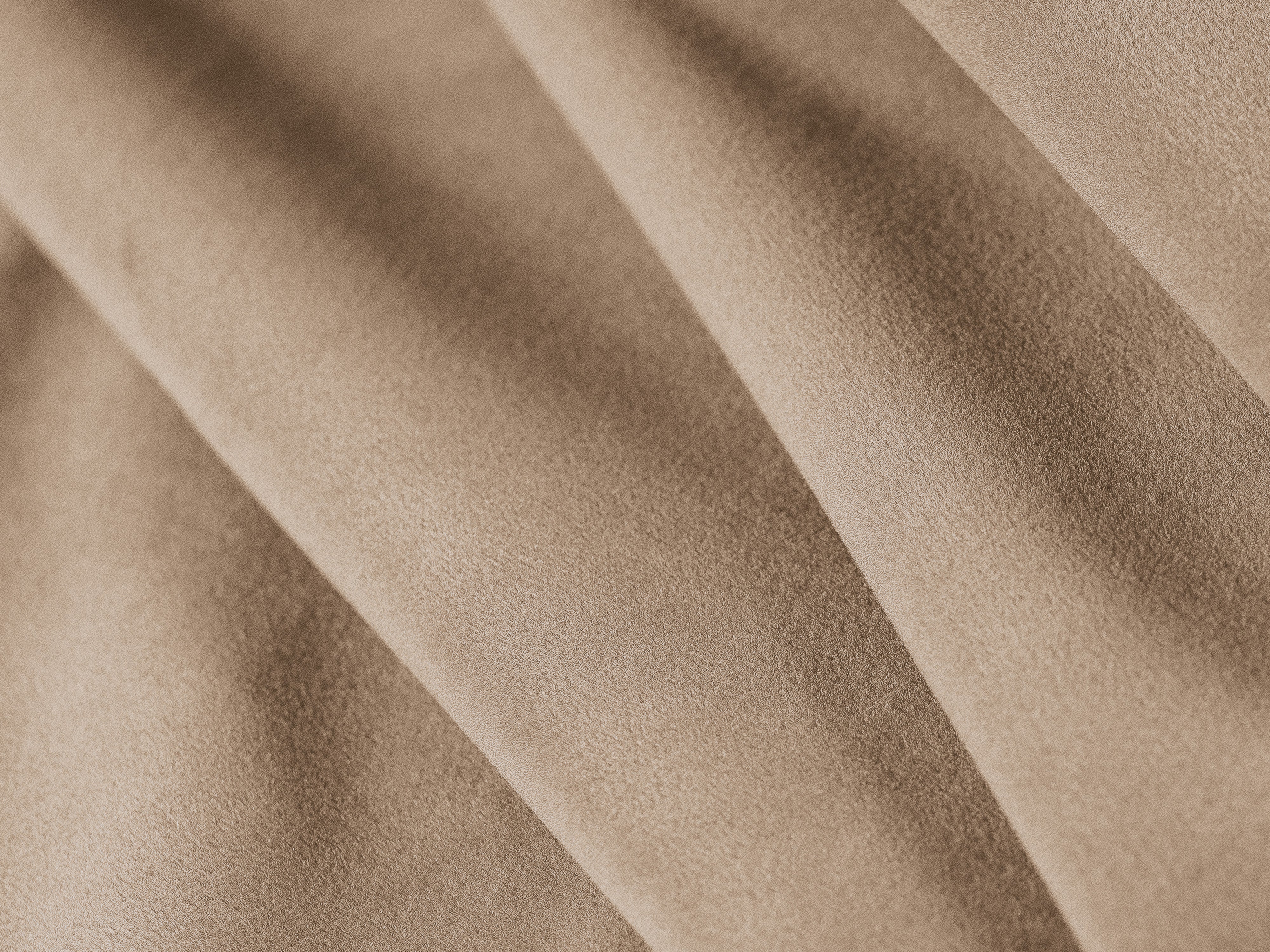 Modulaire fluwelen hoekbank voor 3 personen BLOOM zandkleurig