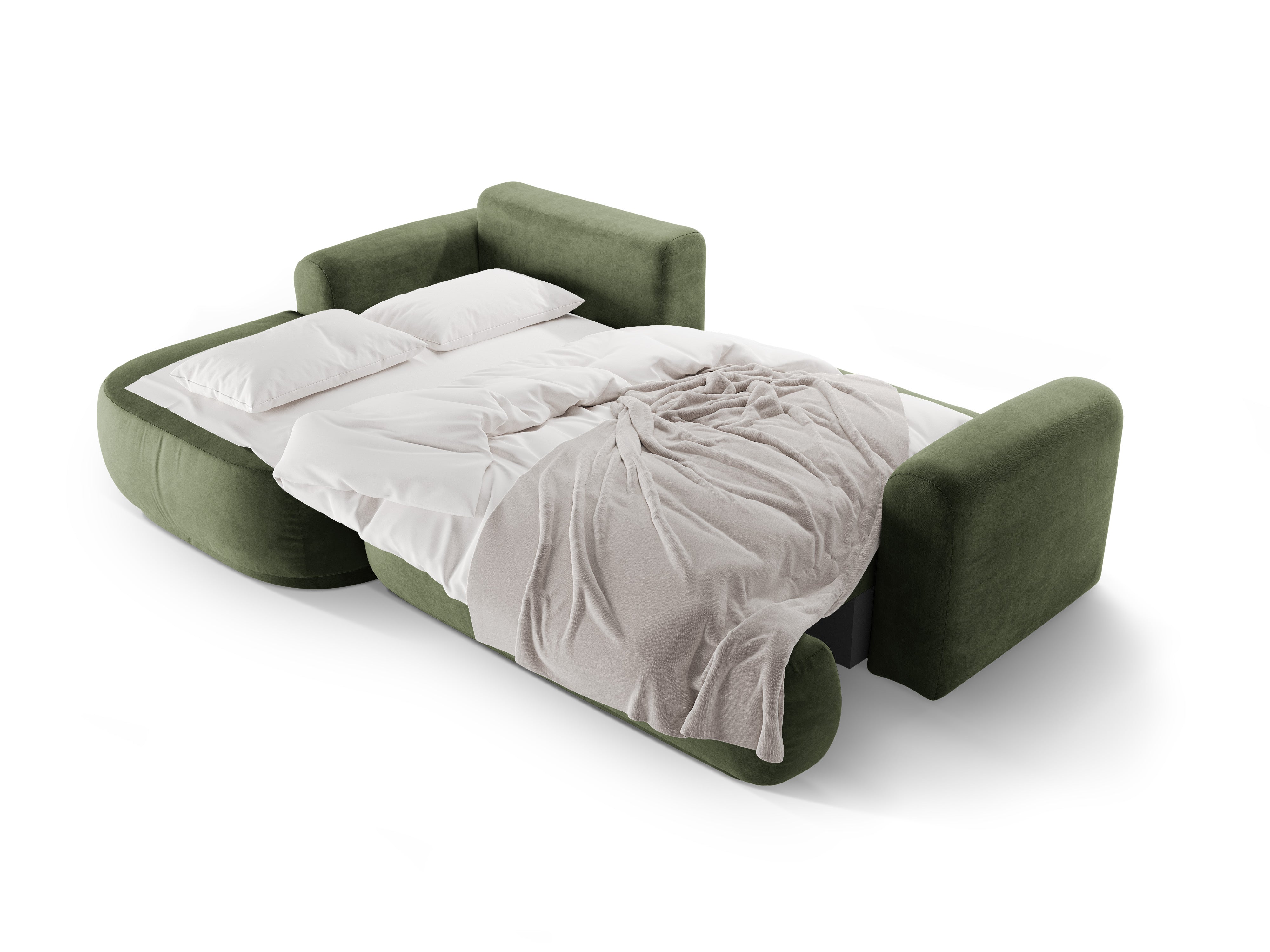 Samt linke Ecke mit Ella Zielony Schlaffunktion