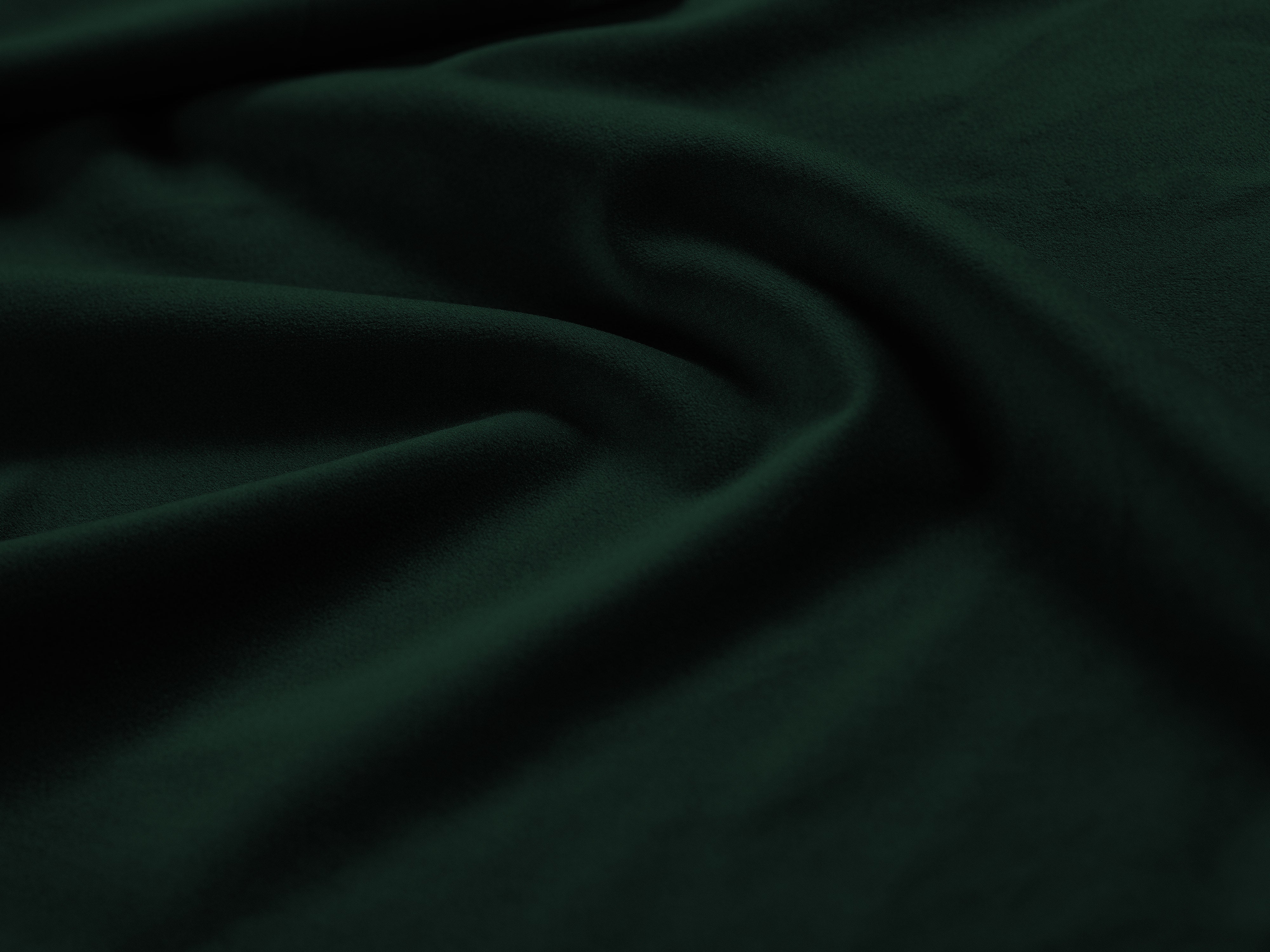 Velvet hoekbank links met slaapfunctie PUMA donkergroen